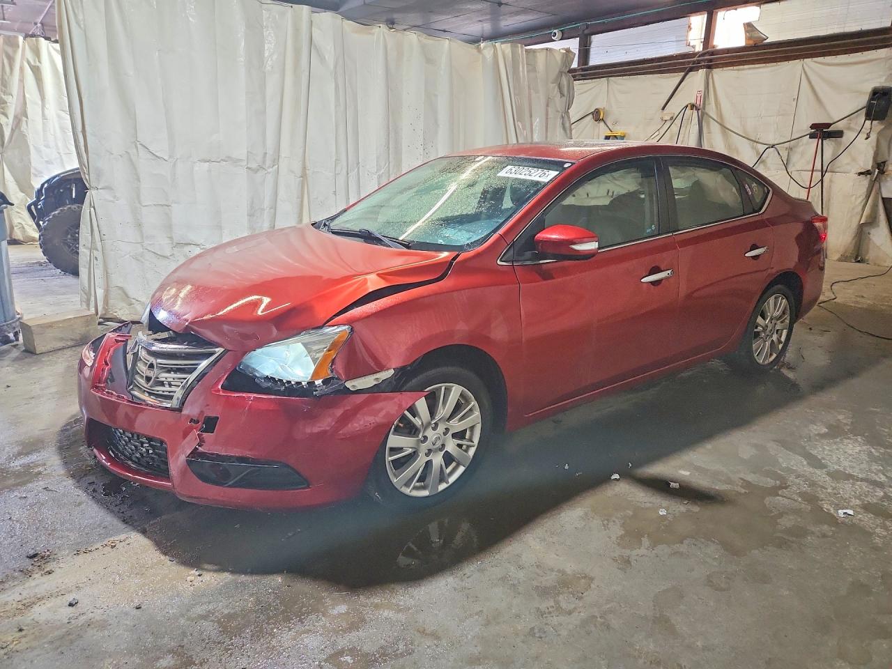 2015 Nissan Sentra S Maroon vin: 3N1AB7AP5FY368274