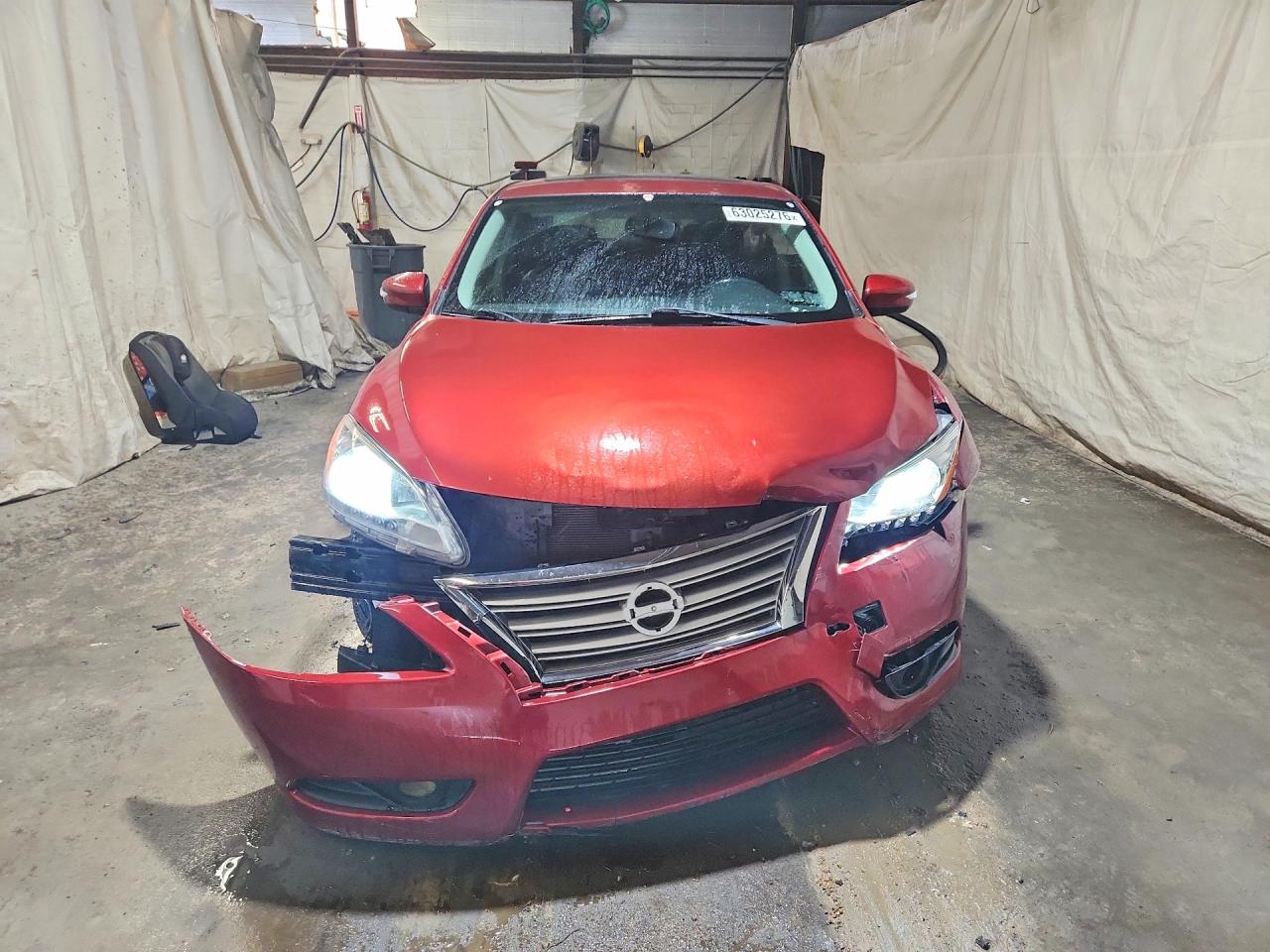 2015 Nissan Sentra S Maroon vin: 3N1AB7AP5FY368274