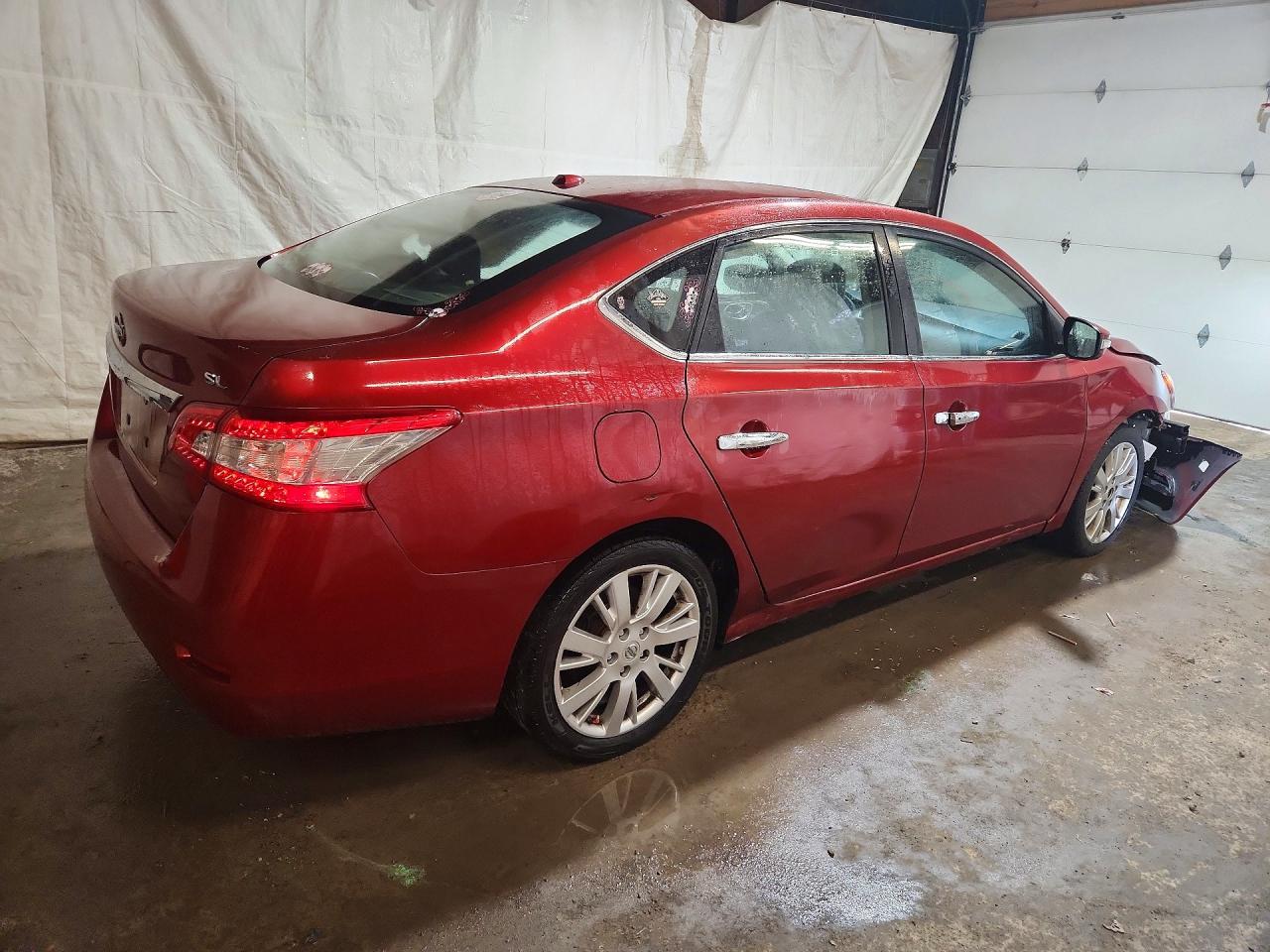 2015 Nissan Sentra S Maroon vin: 3N1AB7AP5FY368274