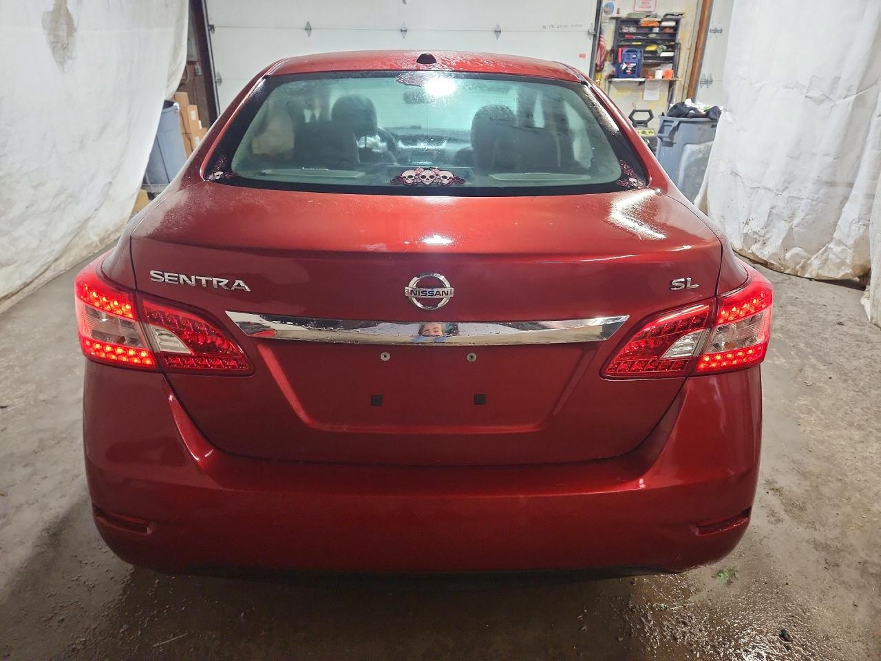 2015 Nissan Sentra S Maroon vin: 3N1AB7AP5FY368274