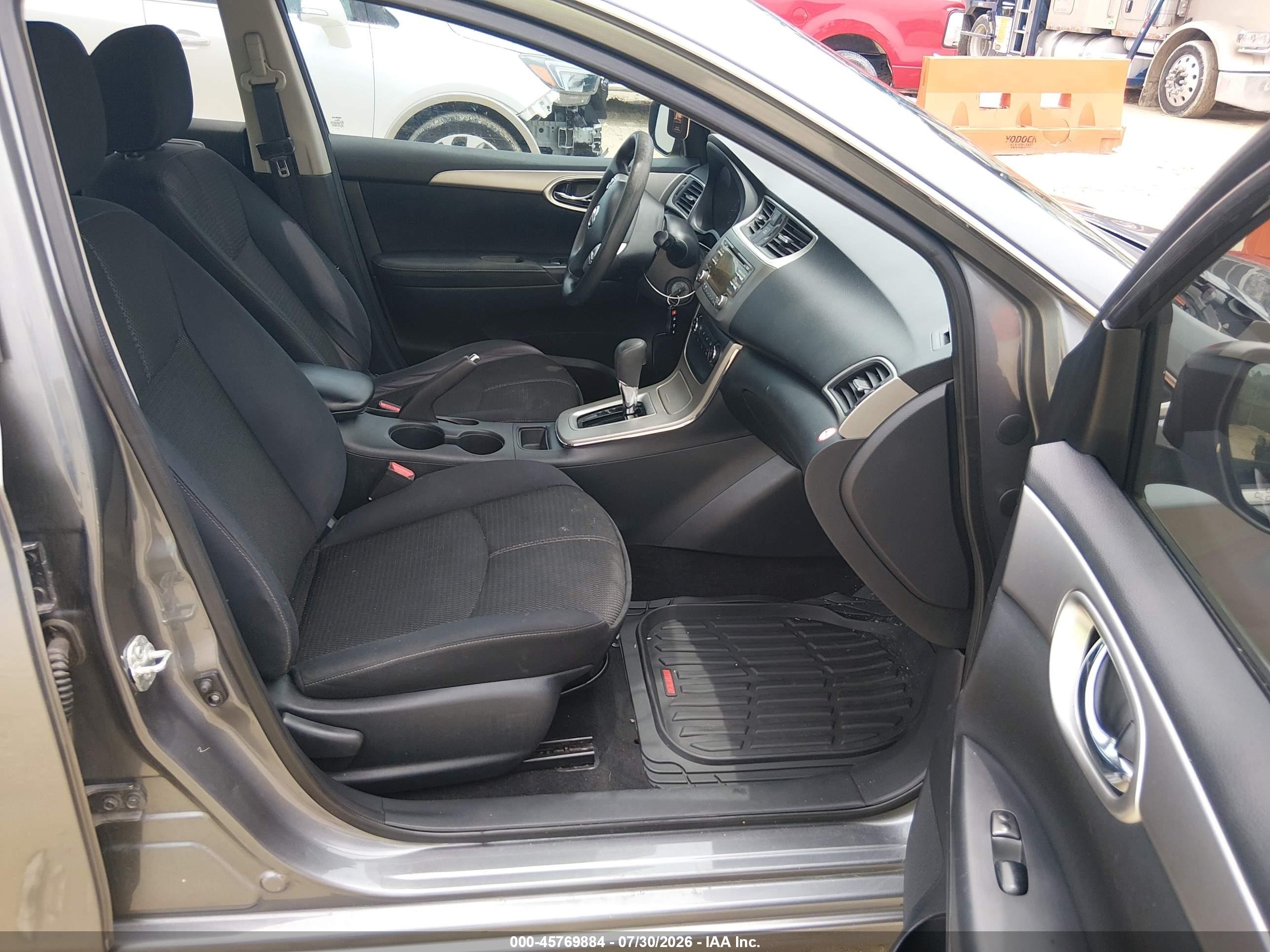 2015 Nissan Sentra S Gray vin: 3N1AB7AP5FY368422