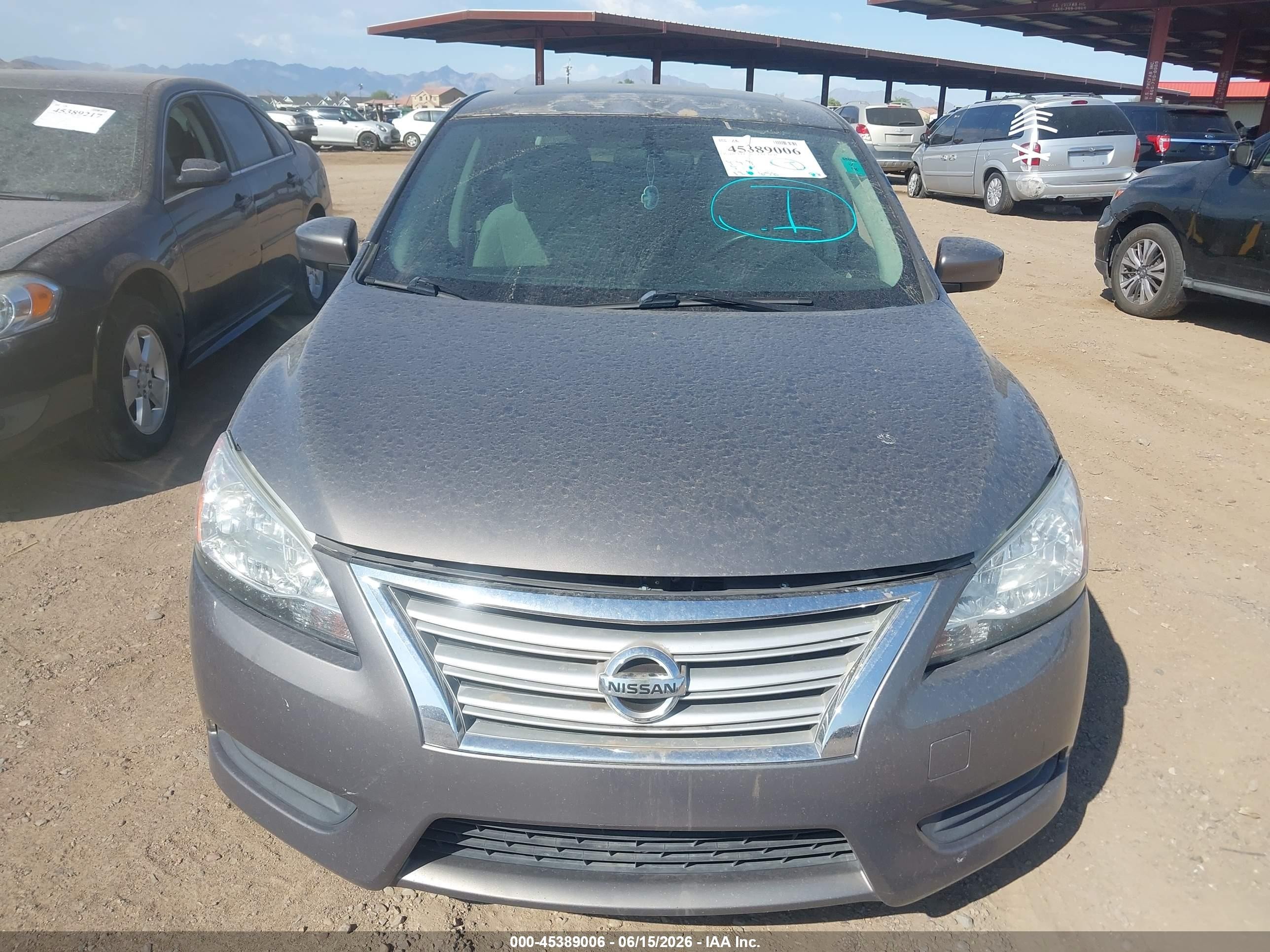 2015 Nissan Sentra Sv Серый vin: 3N1AB7AP5FY371627