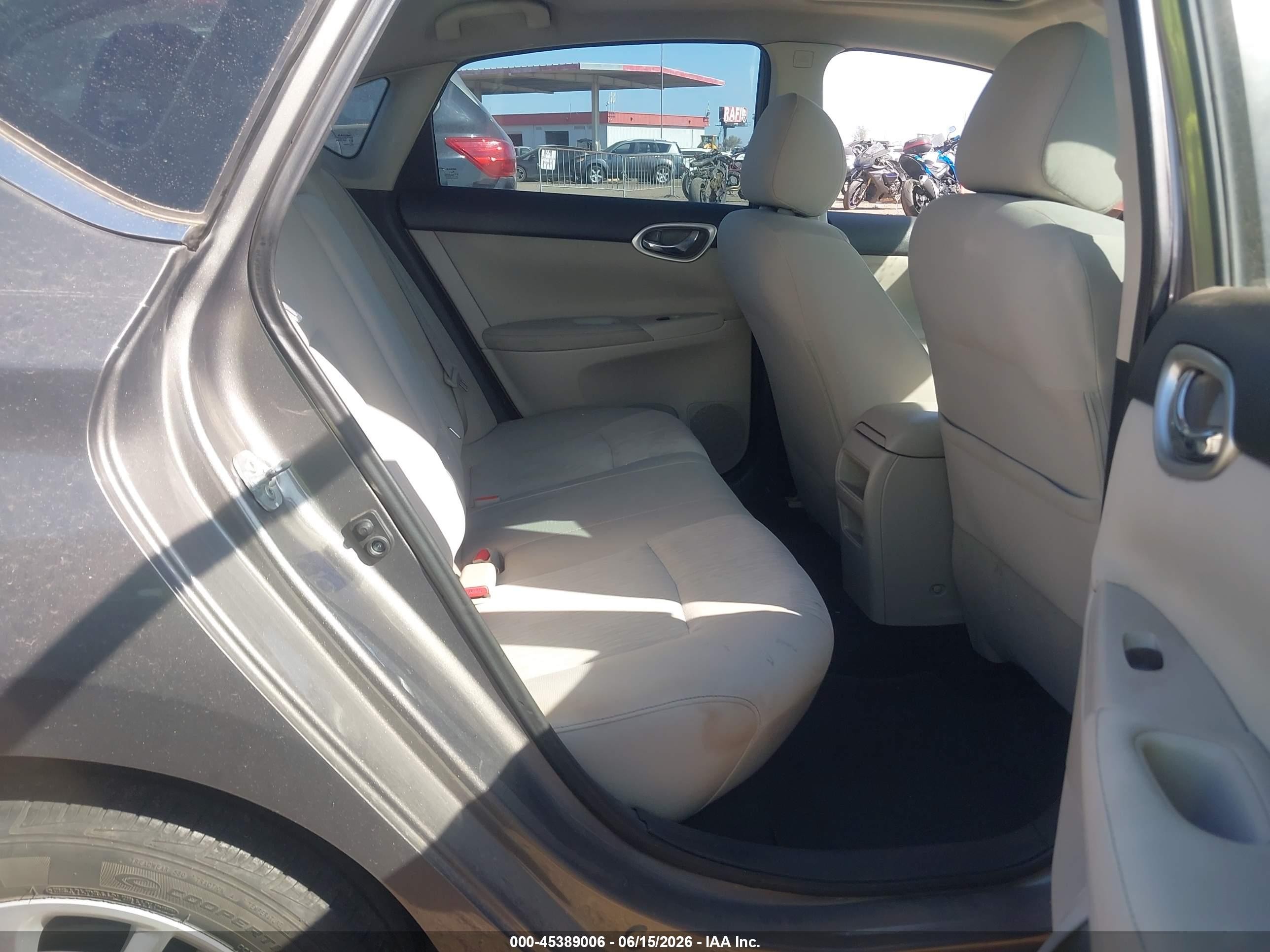 2015 Nissan Sentra Sv Серый vin: 3N1AB7AP5FY371627