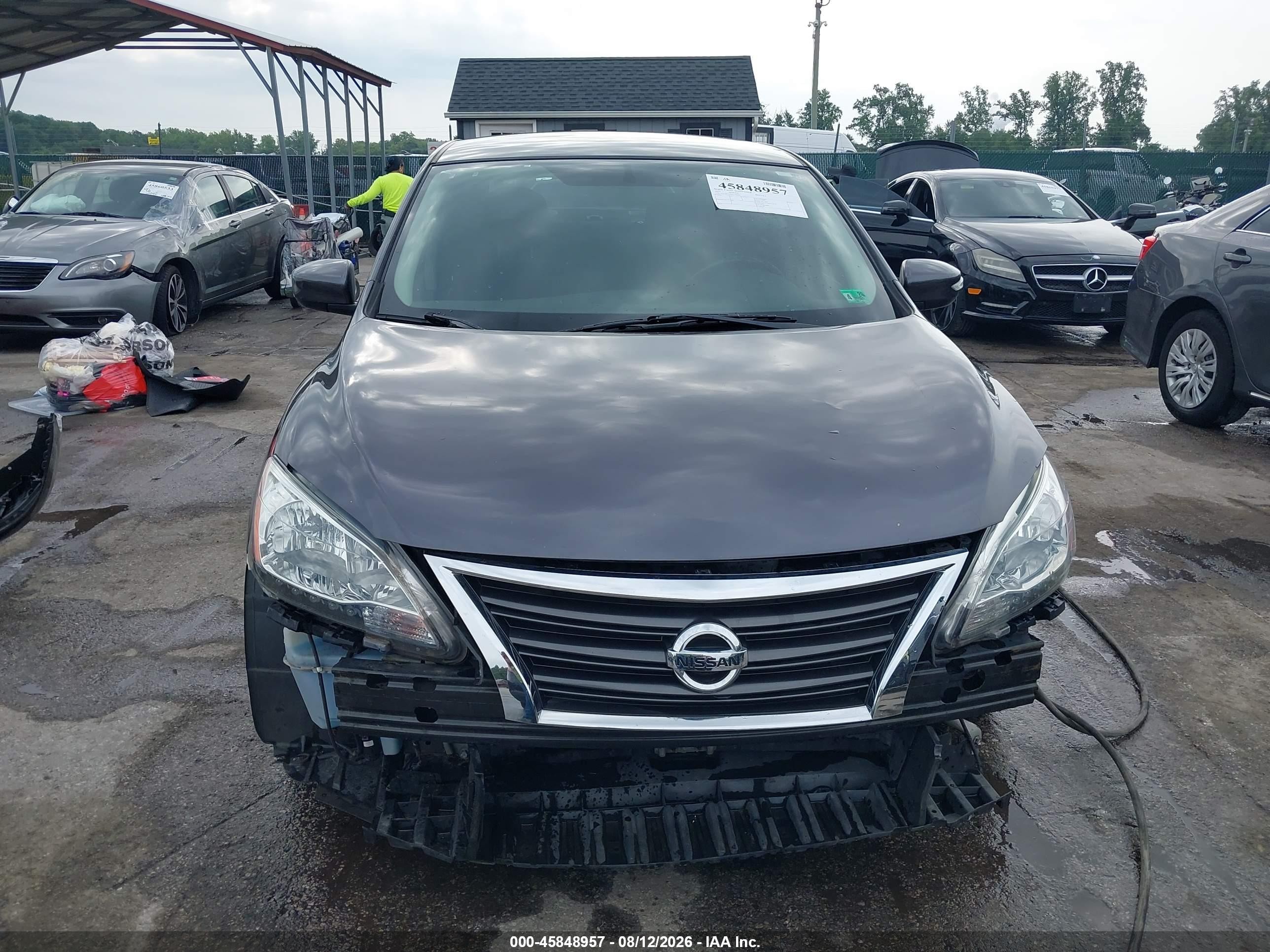 2015 Nissan Sentra Sr Gray vin: 3N1AB7AP5FY376049