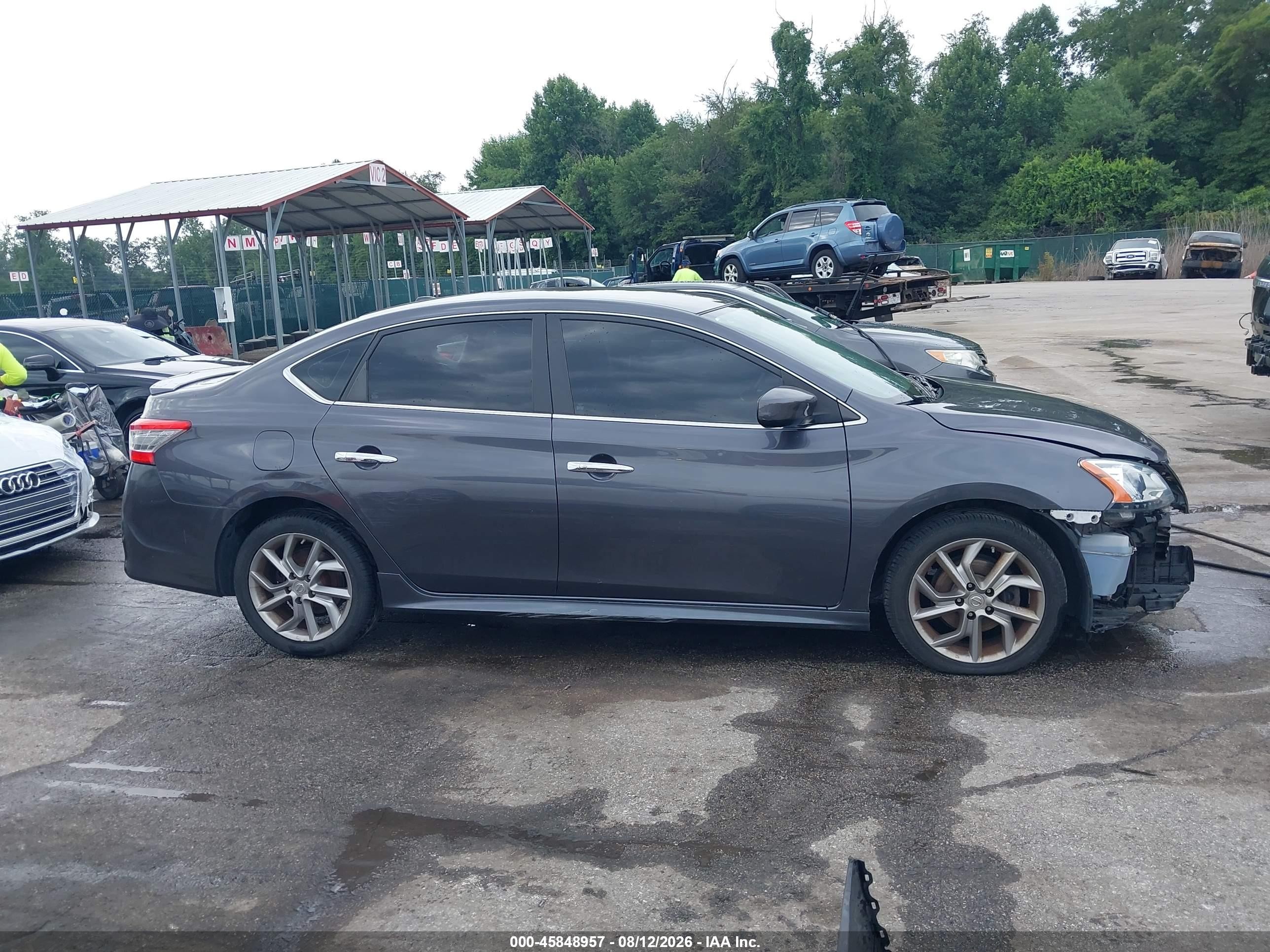 2015 Nissan Sentra Sr Gray vin: 3N1AB7AP5FY376049