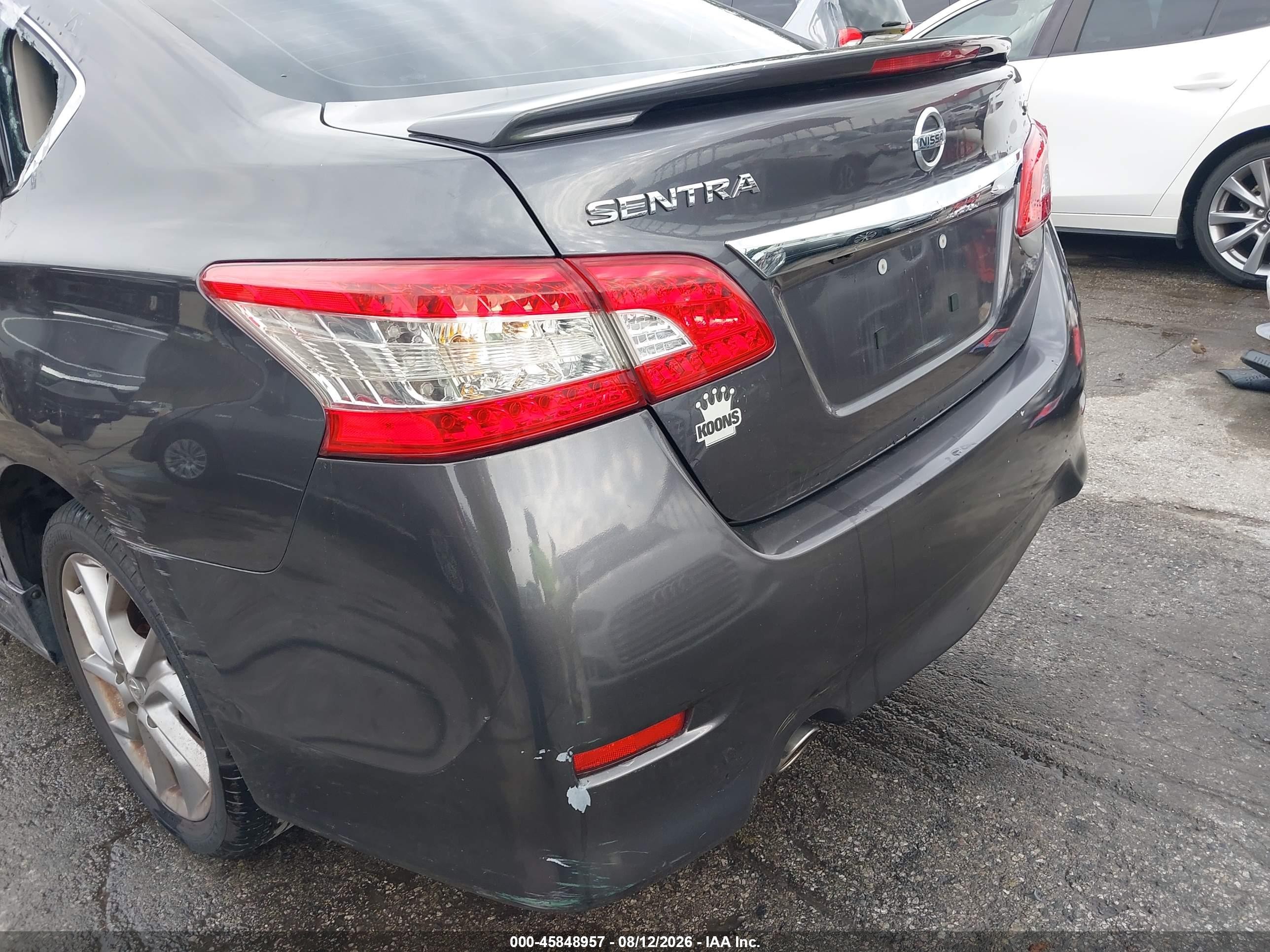 2015 Nissan Sentra Sr Gray vin: 3N1AB7AP5FY376049