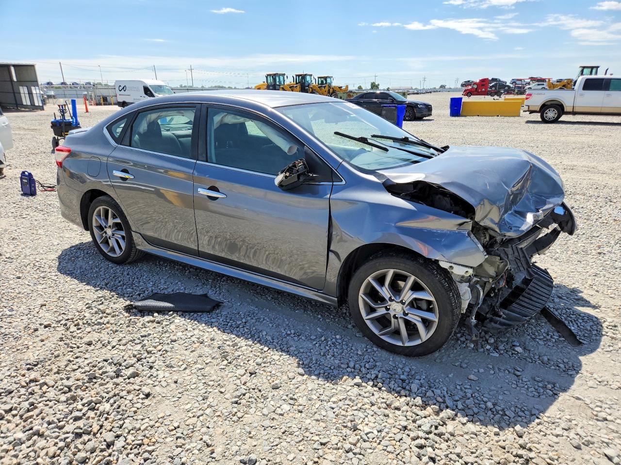 2015 Nissan Sentra Sr Gray vin: 3N1AB7AP5FY382403