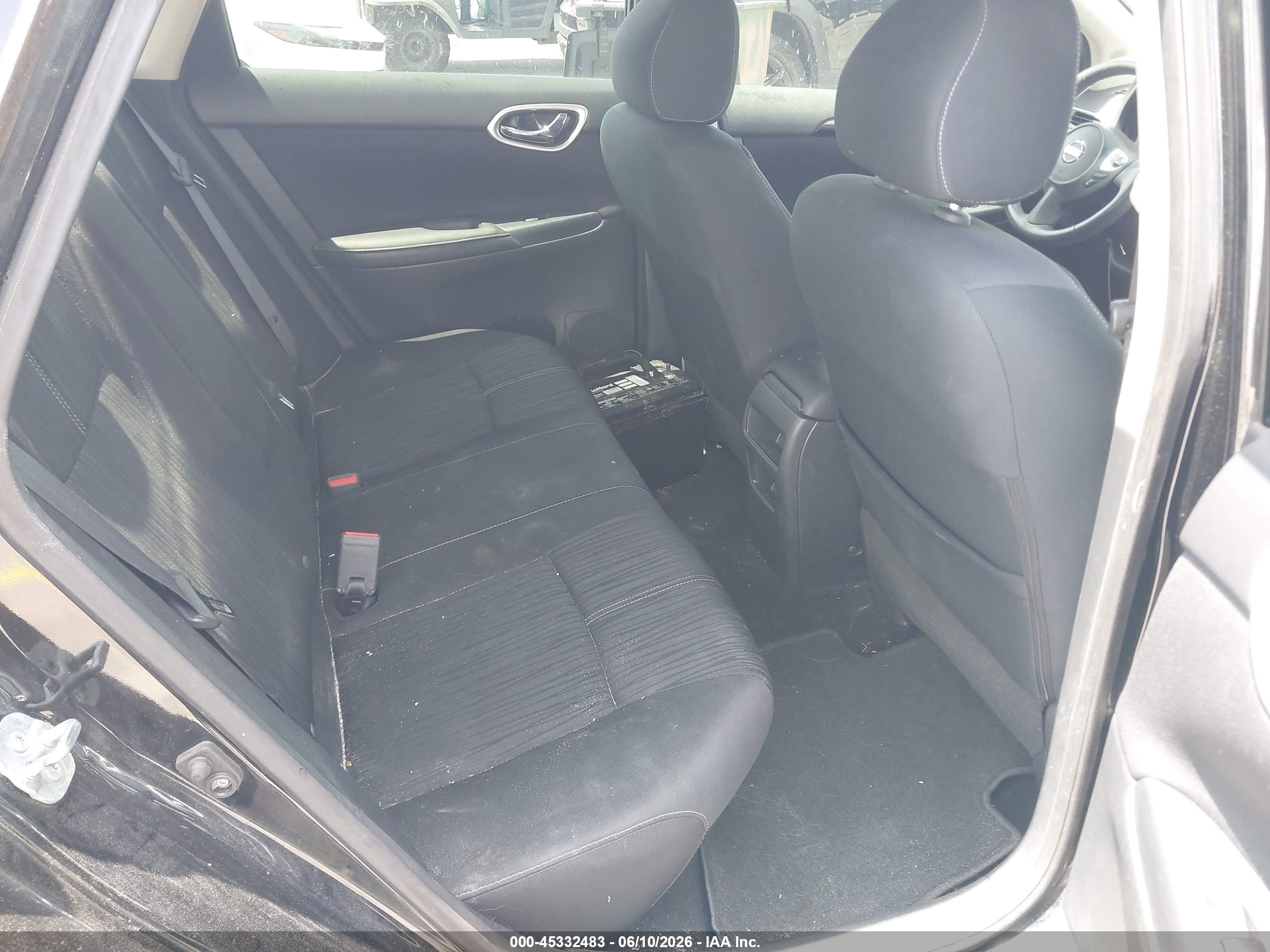 2016 Nissan Sentra Sv Black vin: 3N1AB7AP5GY217551