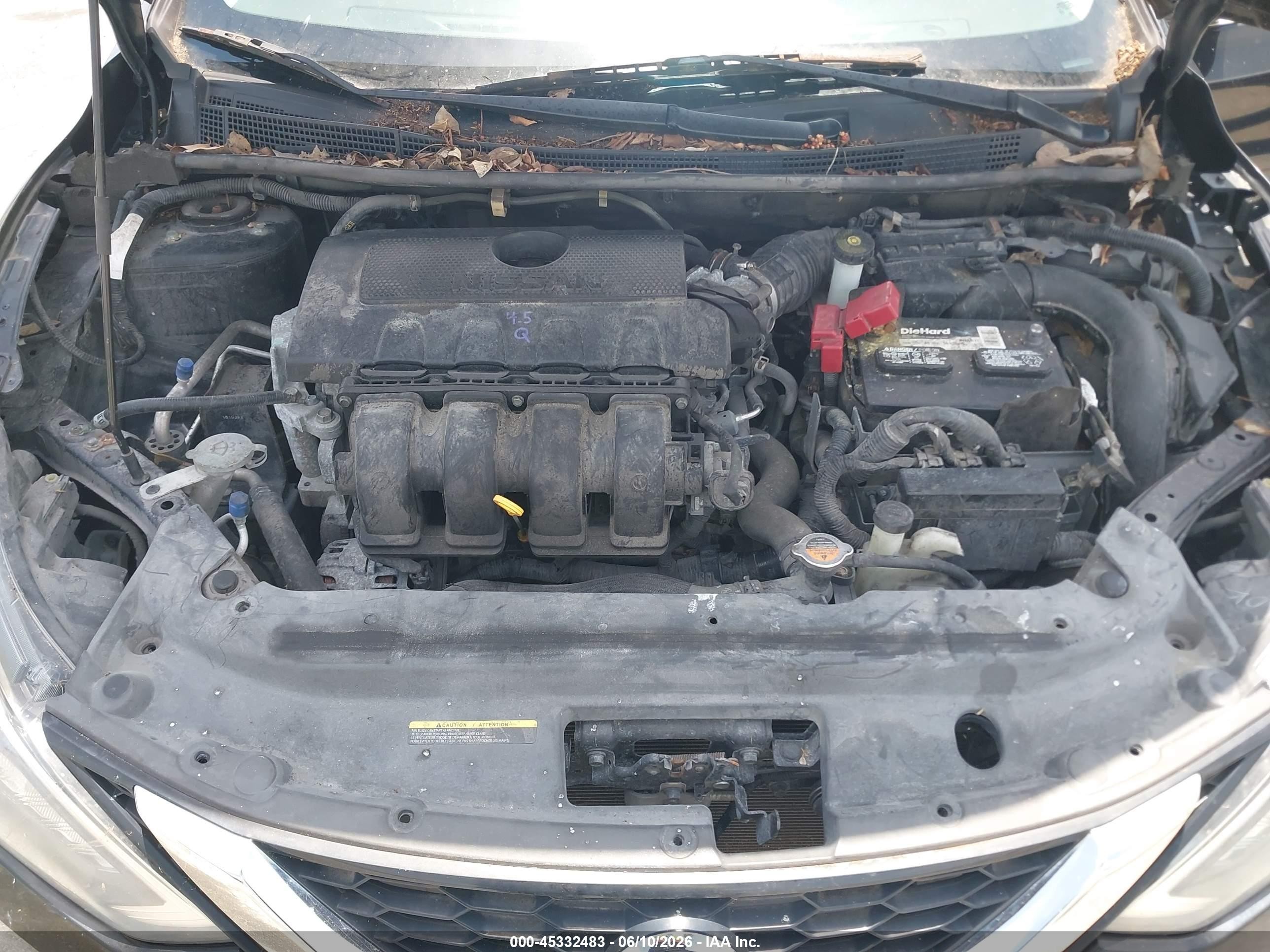 2016 Nissan Sentra Sv Black vin: 3N1AB7AP5GY217551