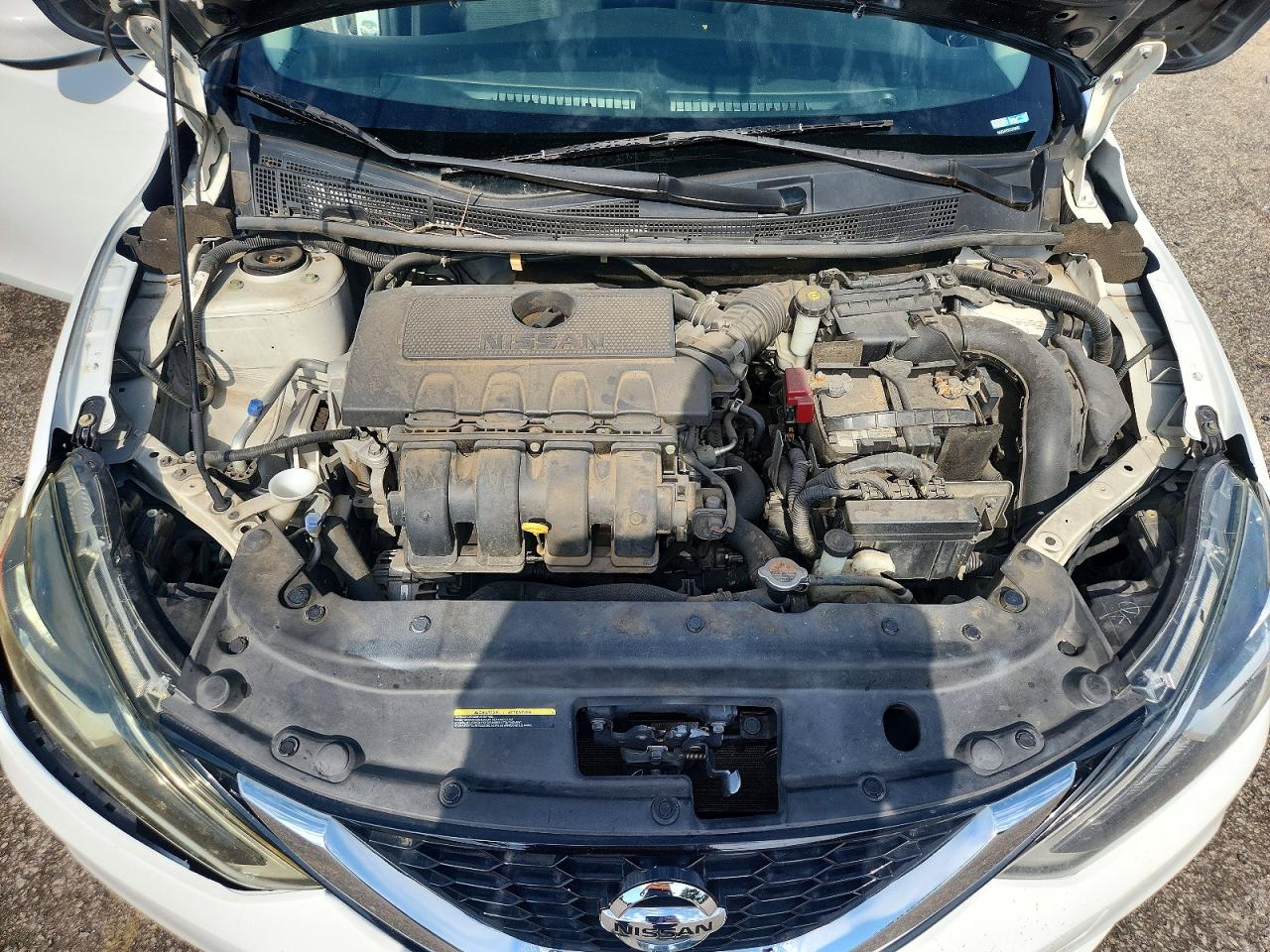 2016 Nissan Sentra S White vin: 3N1AB7AP5GY218652