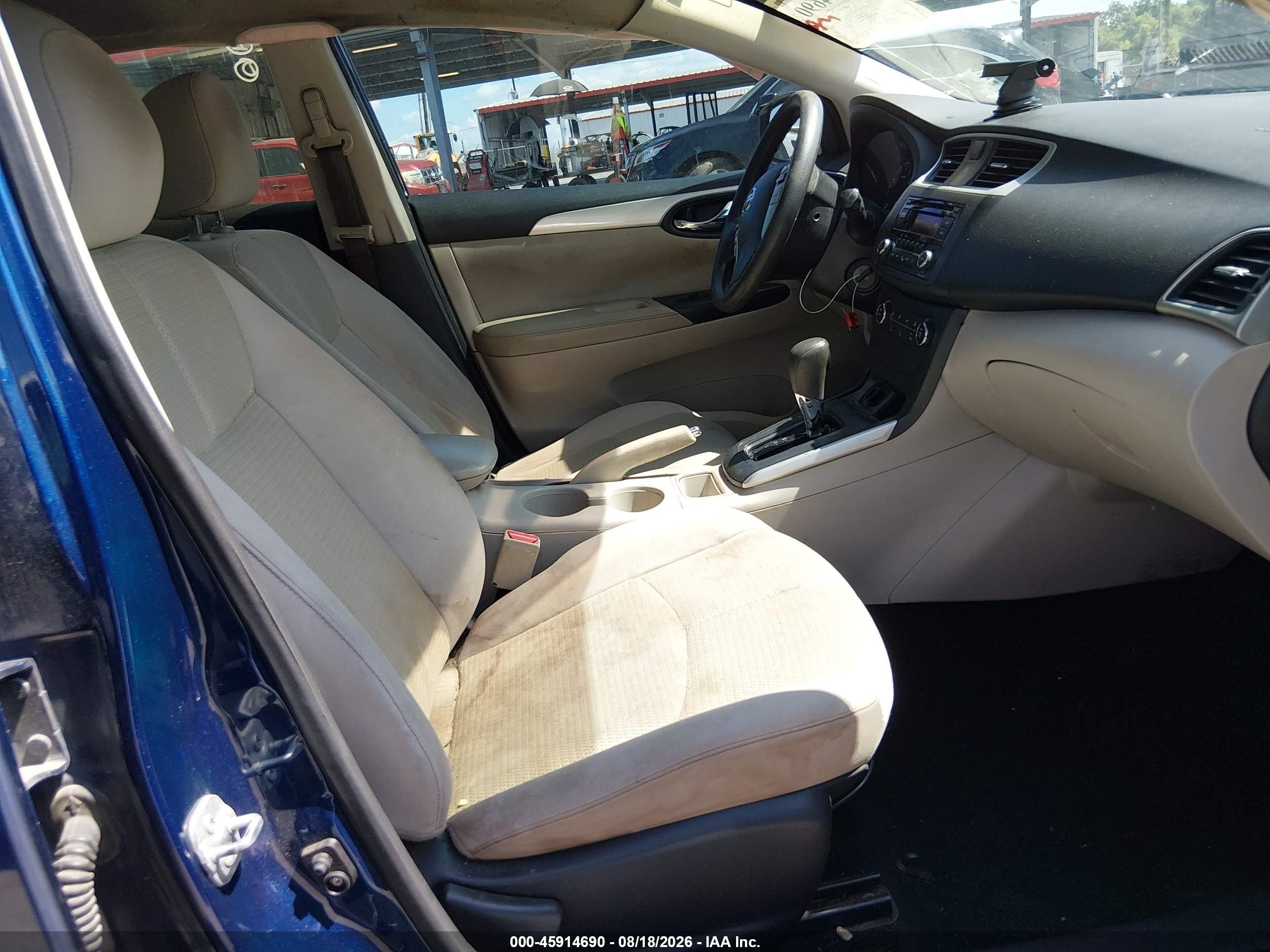 2016 Nissan Sentra S Синий vin: 3N1AB7AP5GY228873