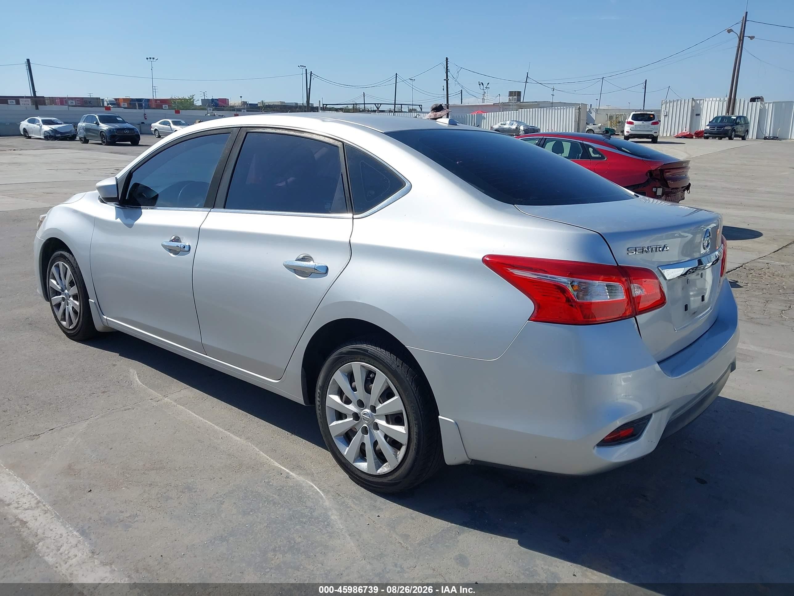 2016 Nissan Sentra Sv Silver vin: 3N1AB7AP5GY319447