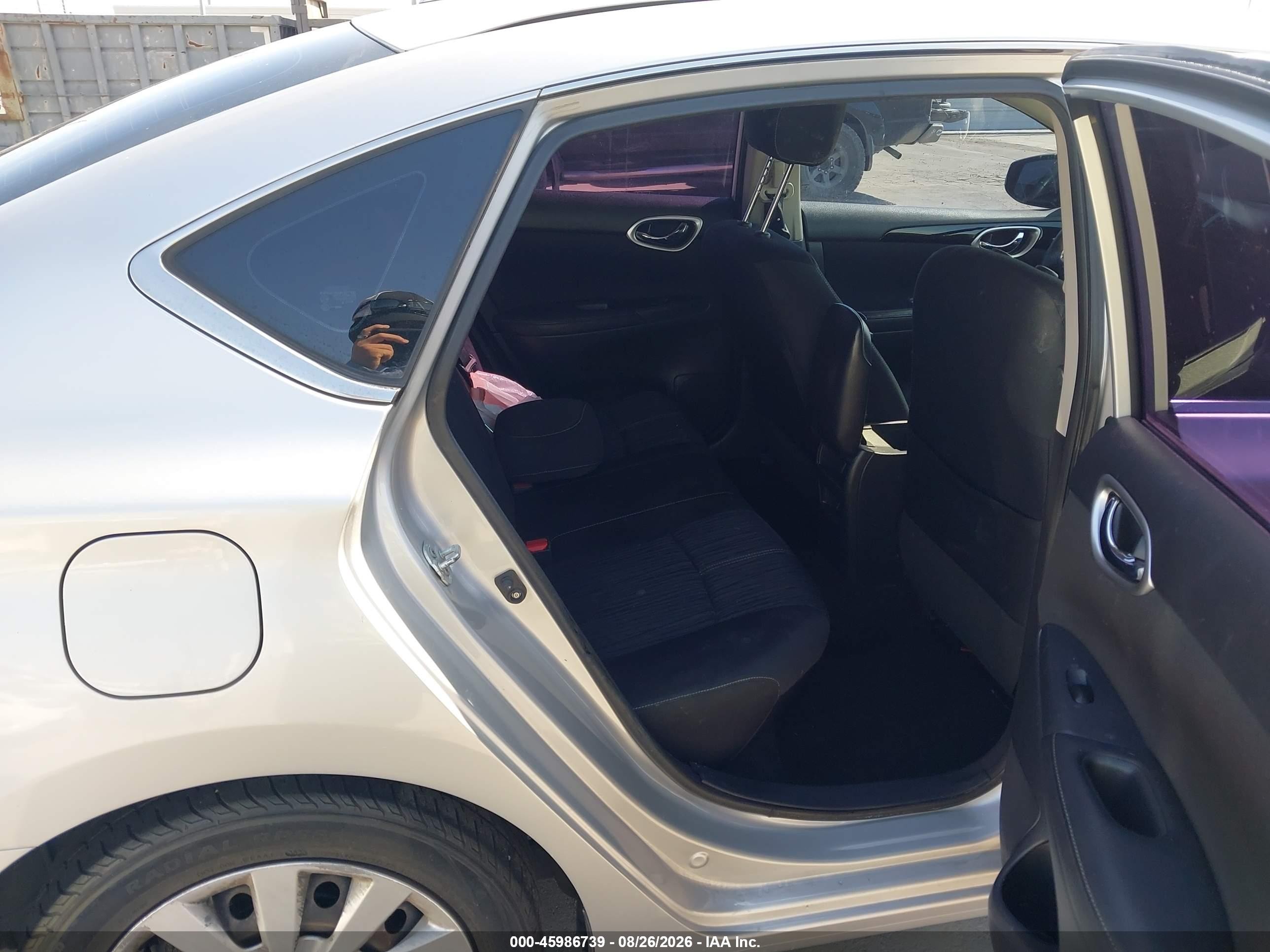 2016 Nissan Sentra Sv Silver vin: 3N1AB7AP5GY319447