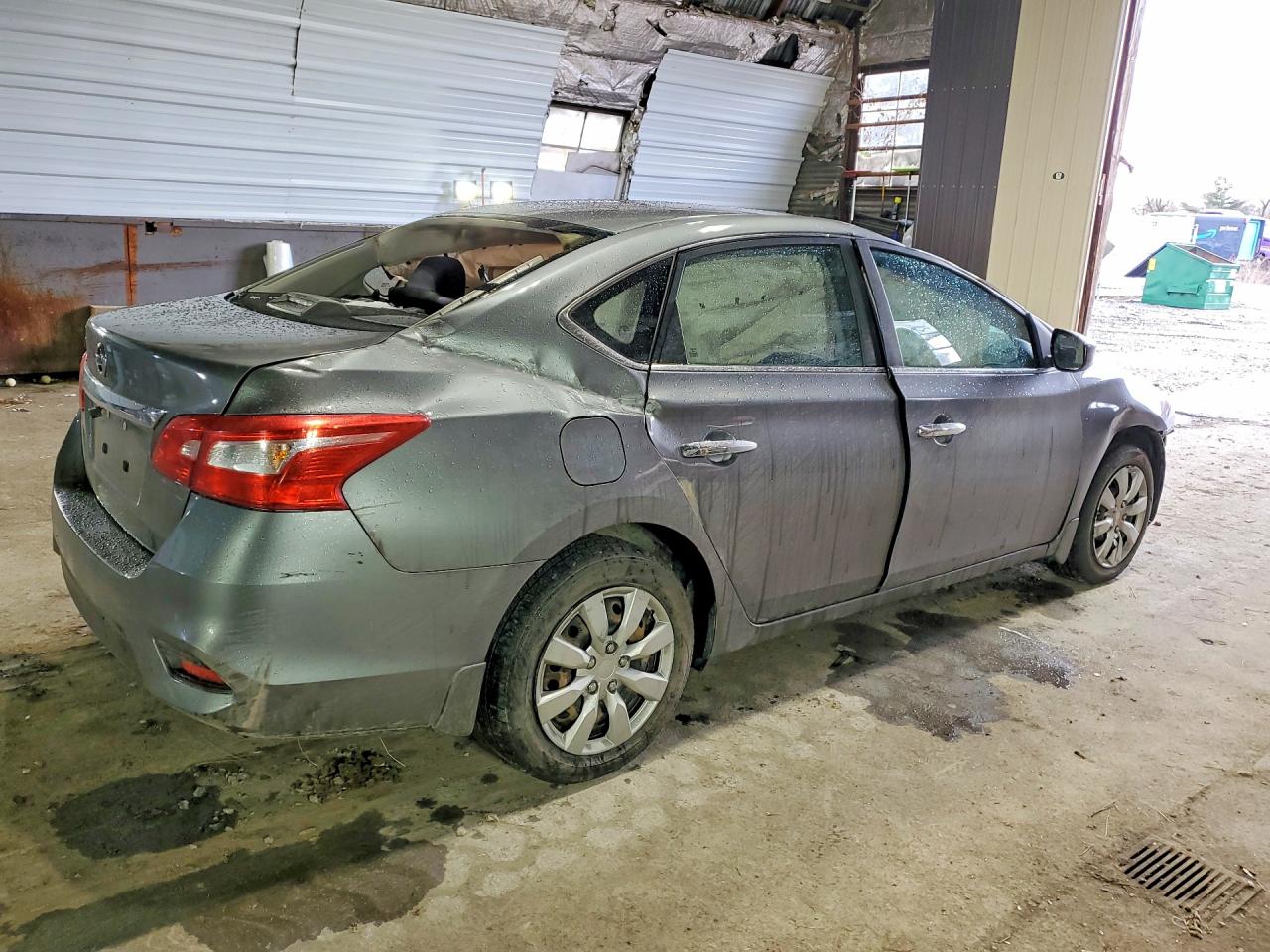 2017 Nissan Sentra S Gray vin: 3N1AB7AP5HY366009