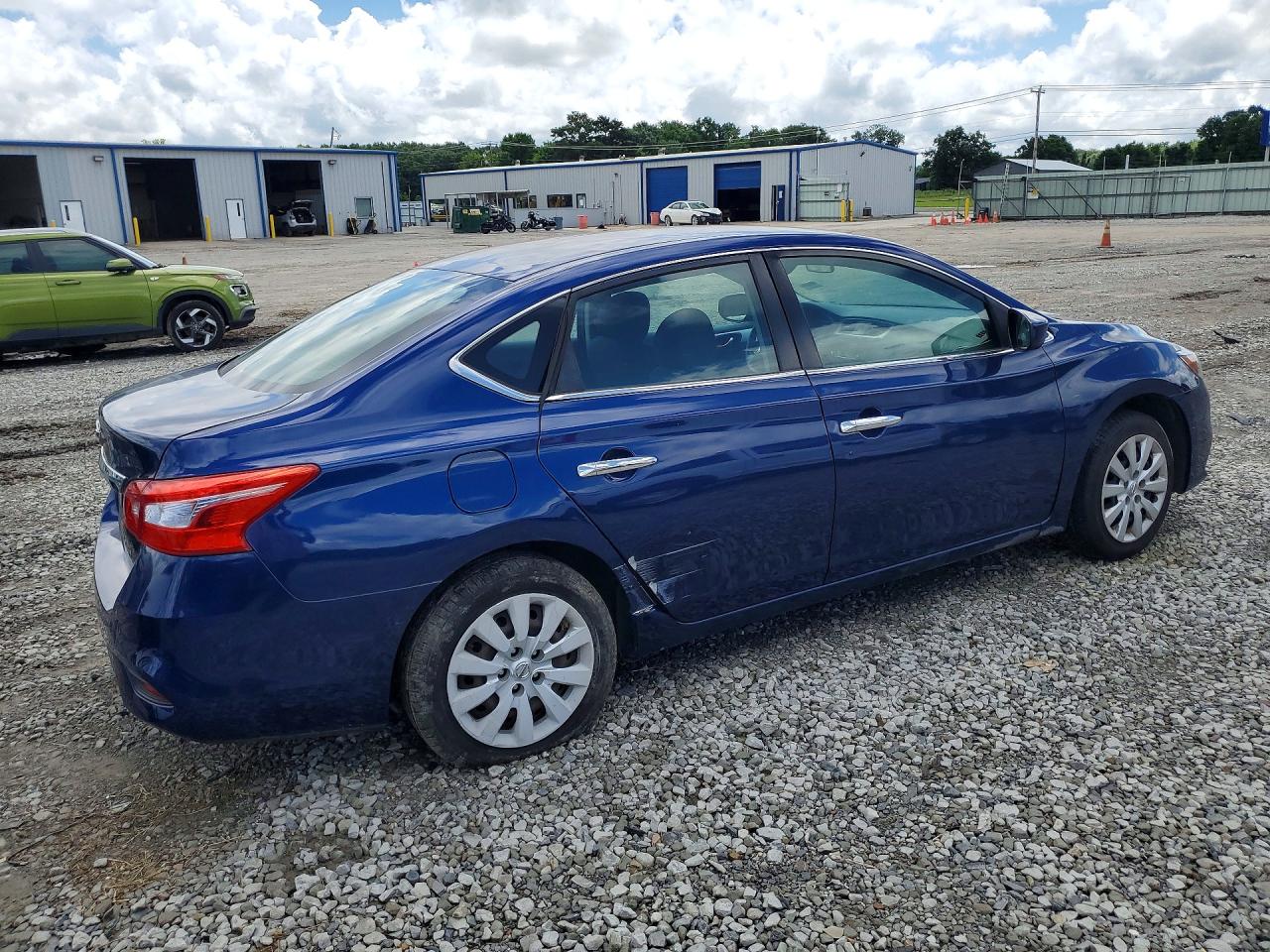 2018 Nissan Sentra S Blue vin: 3N1AB7AP5JY248340