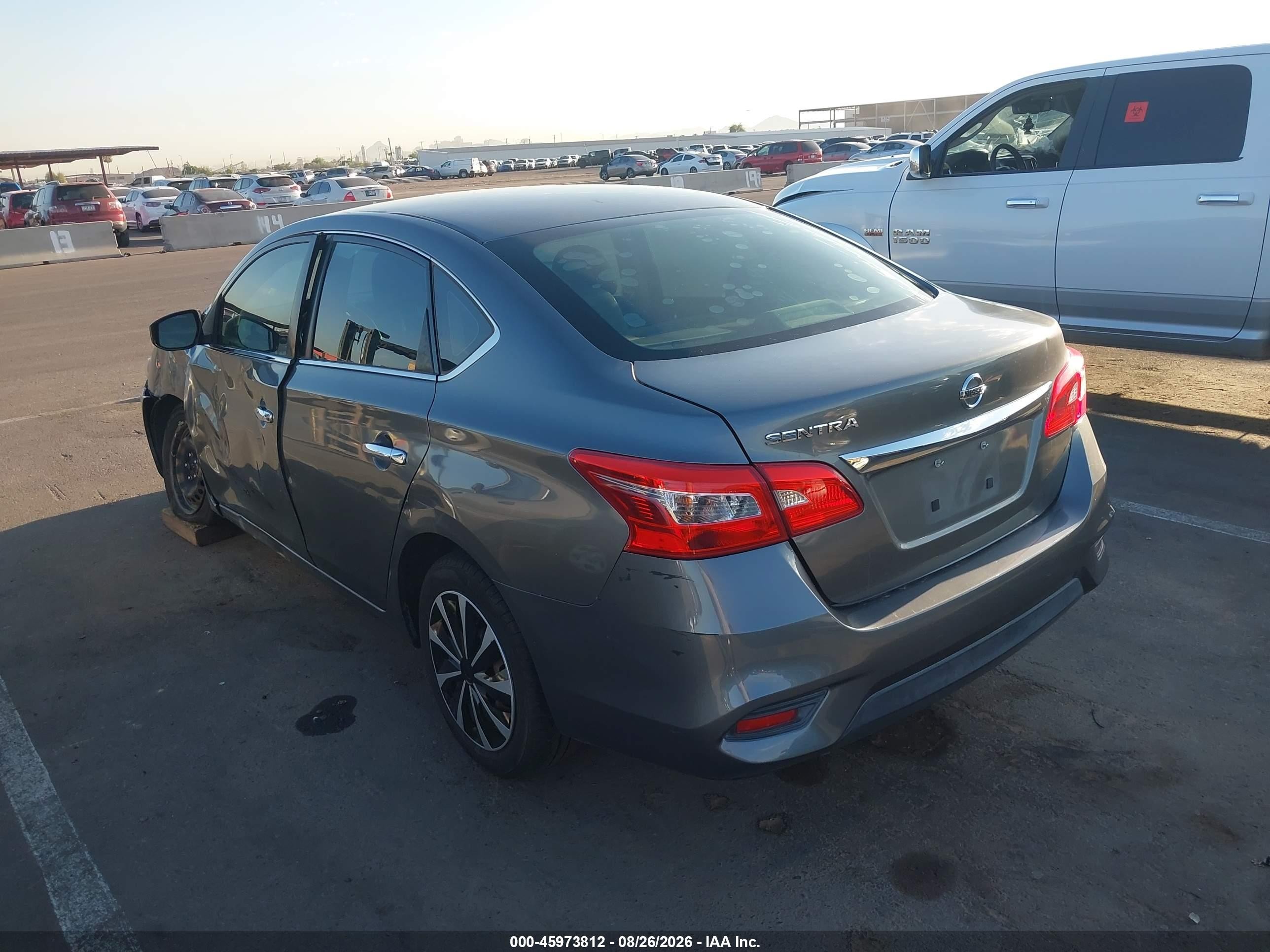2019 Nissan Sentra S Gray vin: 3N1AB7AP5KY211581