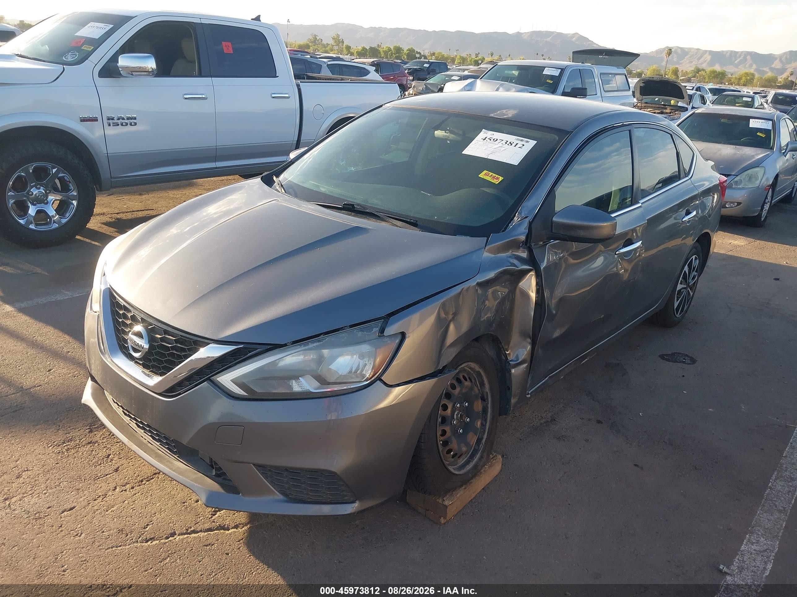 2019 Nissan Sentra S Gray vin: 3N1AB7AP5KY211581