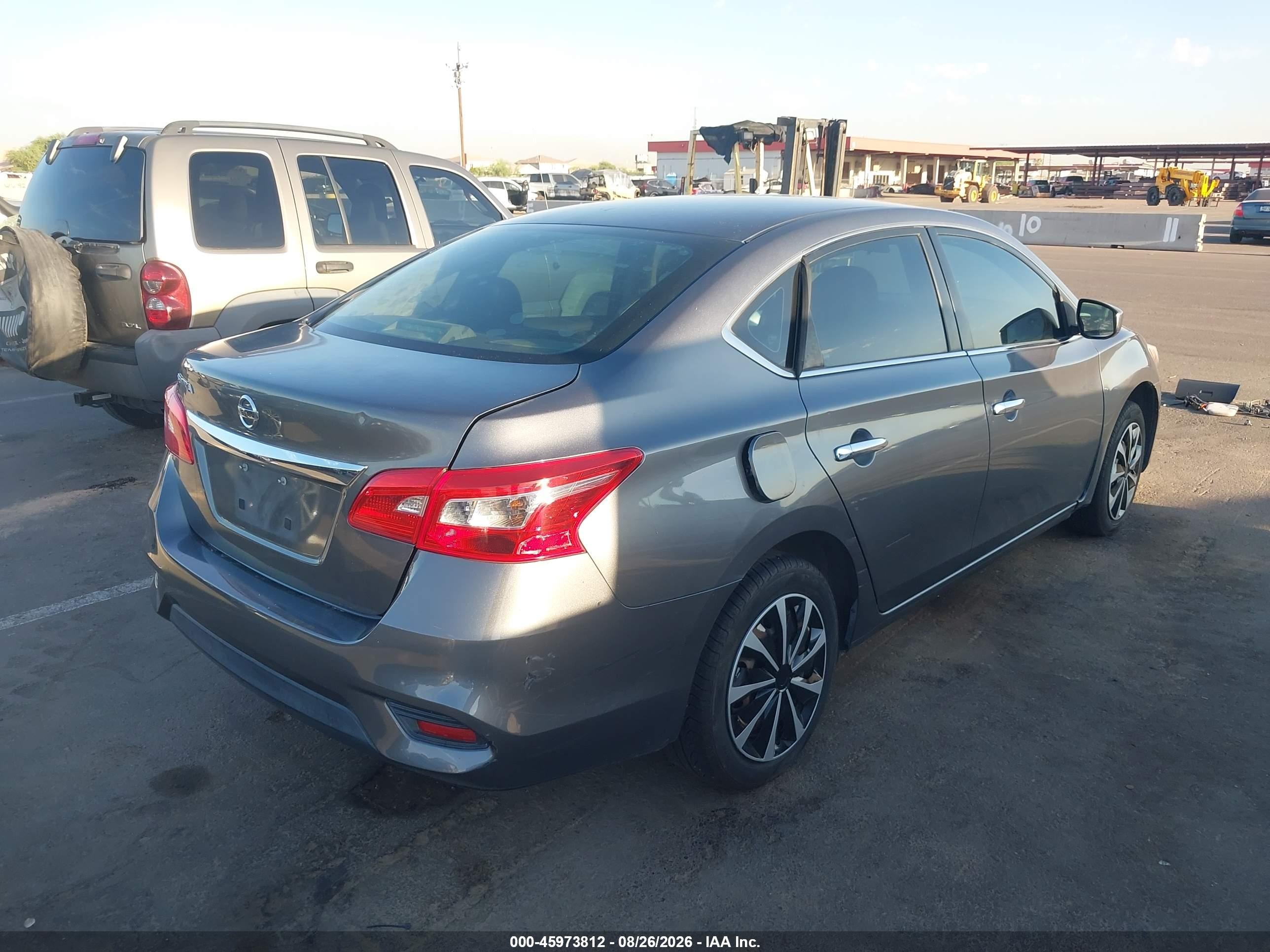 2019 Nissan Sentra S Gray vin: 3N1AB7AP5KY211581