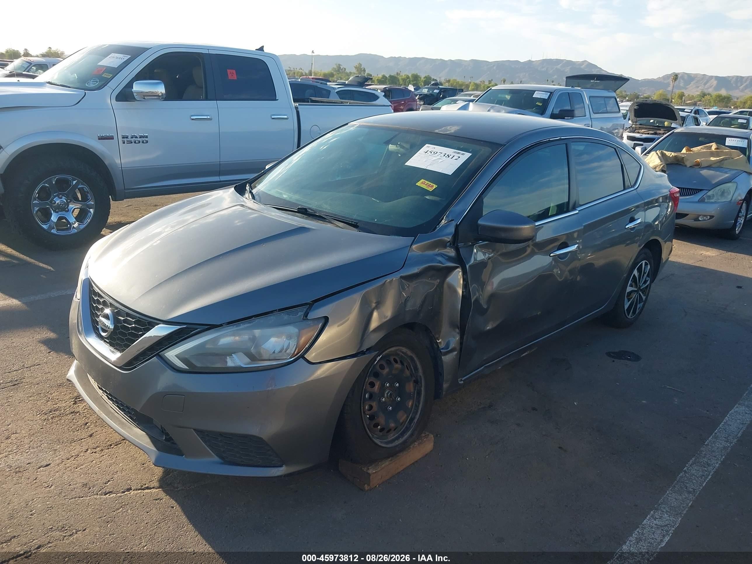 2019 Nissan Sentra S Gray vin: 3N1AB7AP5KY211581