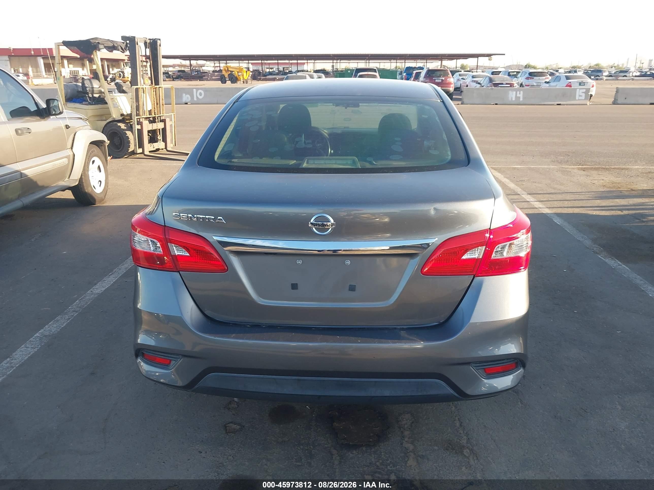 2019 Nissan Sentra S Gray vin: 3N1AB7AP5KY211581