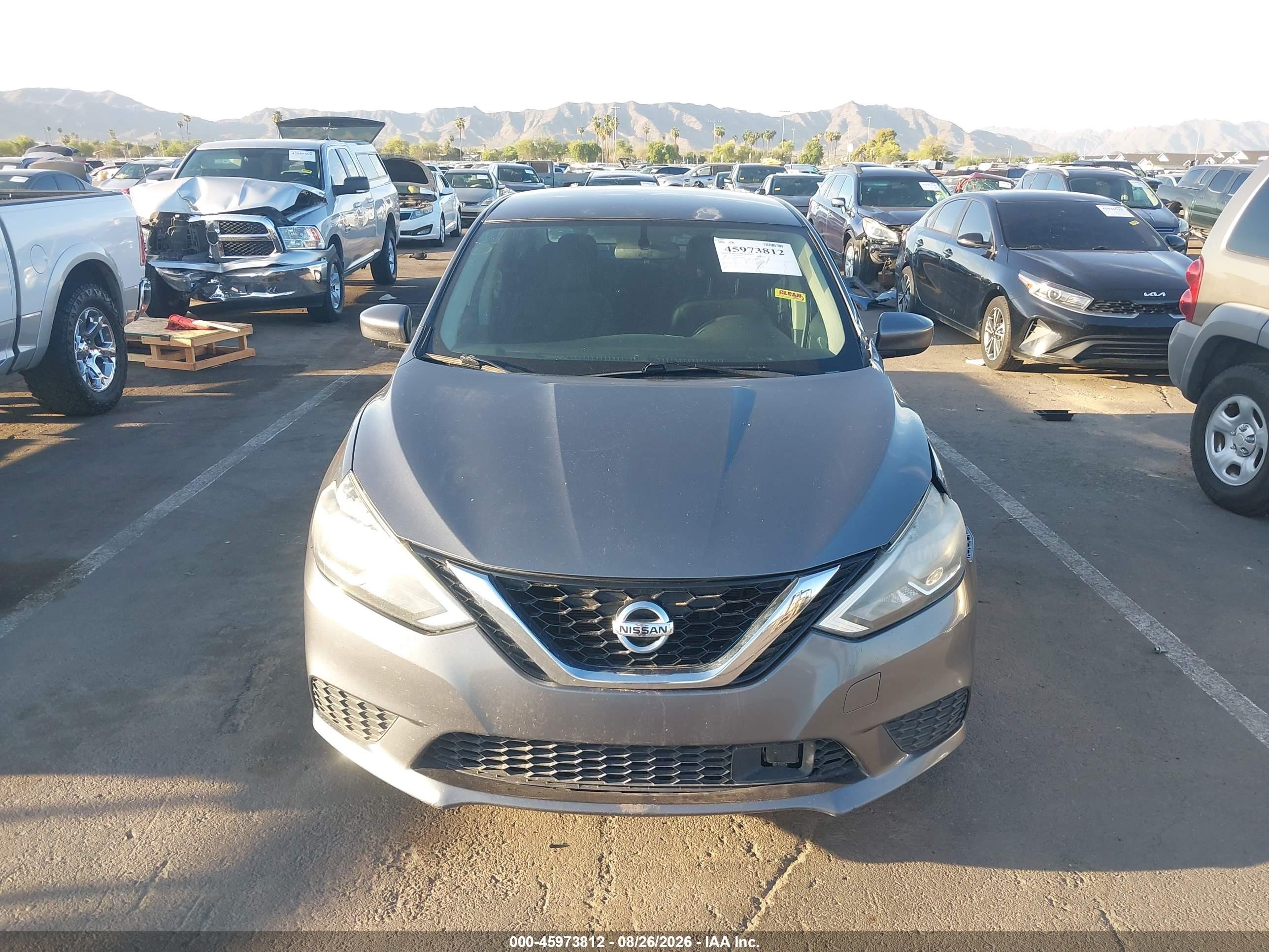 2019 Nissan Sentra S Gray vin: 3N1AB7AP5KY211581