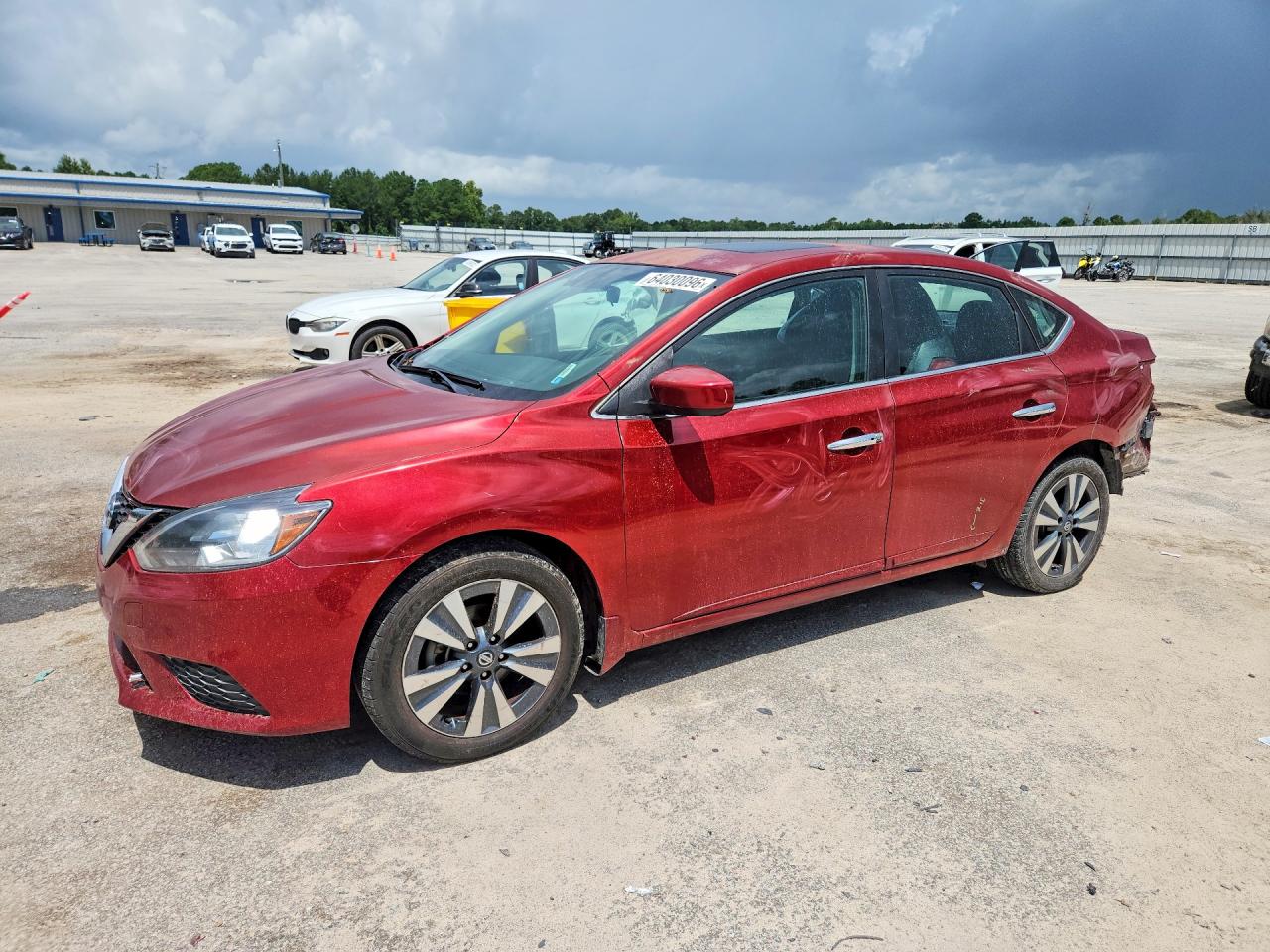 2019 Nissan Sentra Sv Burgundy vin: 3N1AB7AP5KY232480