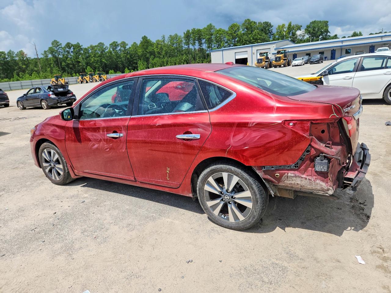2019 Nissan Sentra Sv Бордовый vin: 3N1AB7AP5KY232480
