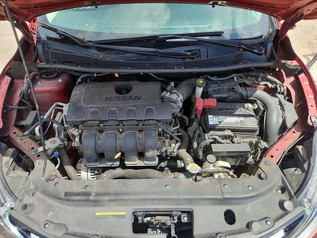 2019 Nissan Sentra Sv Бордовый vin: 3N1AB7AP5KY232480