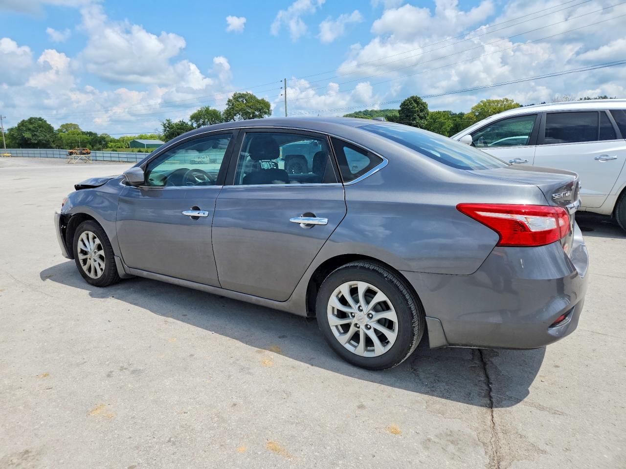 2019 Nissan Sentra Sv Gray vin: 3N1AB7AP5KY239252