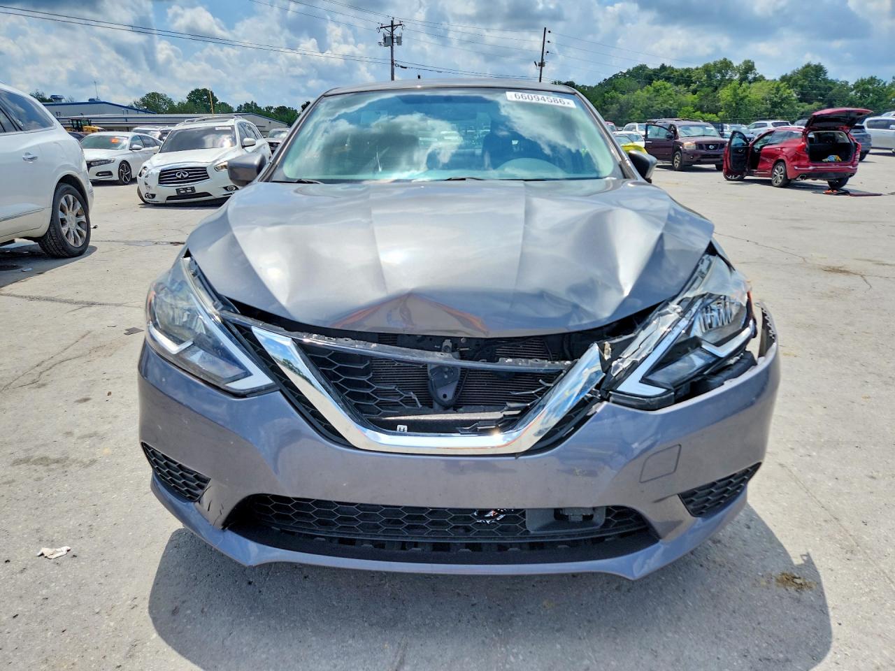 2019 Nissan Sentra Sv Gray vin: 3N1AB7AP5KY239252