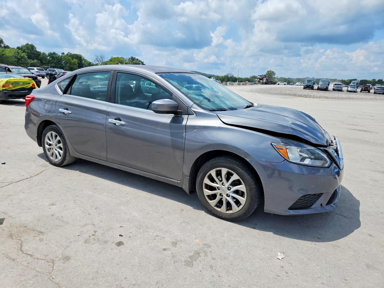 2019 Nissan Sentra Sv Gray vin: 3N1AB7AP5KY239252