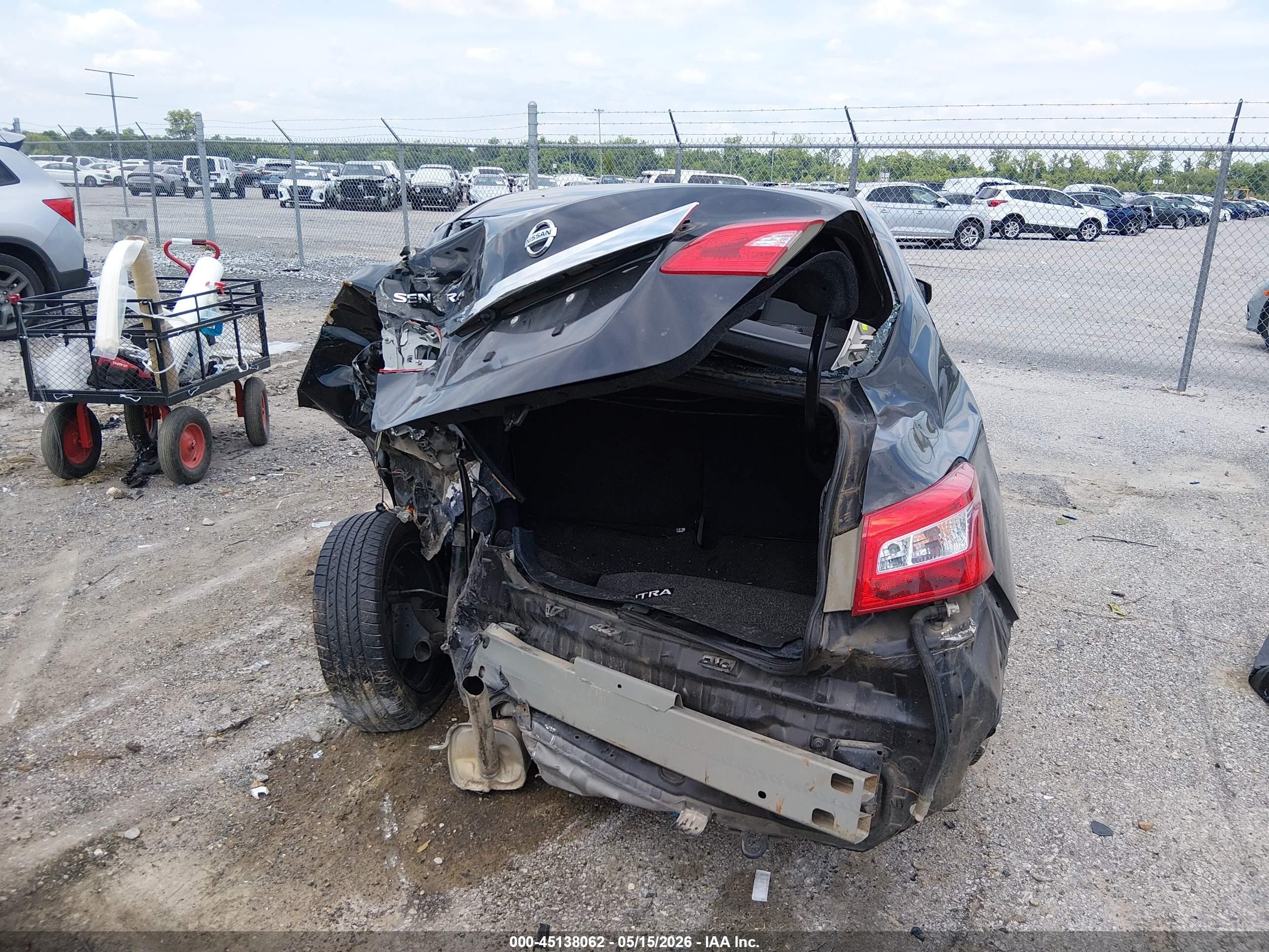 2019 Nissan Sentra S Black vin: 3N1AB7AP5KY303676