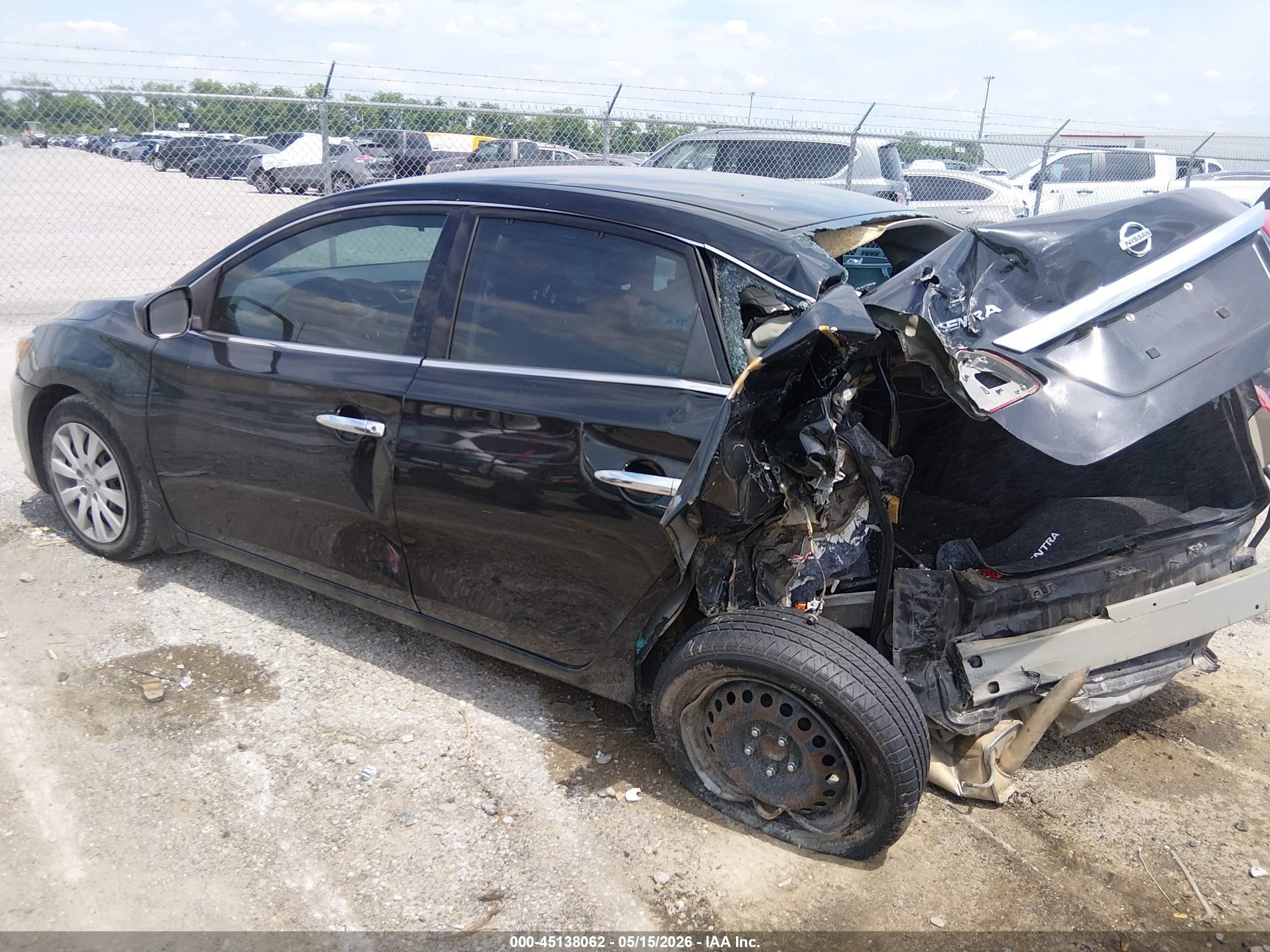 2019 Nissan Sentra S Black vin: 3N1AB7AP5KY303676