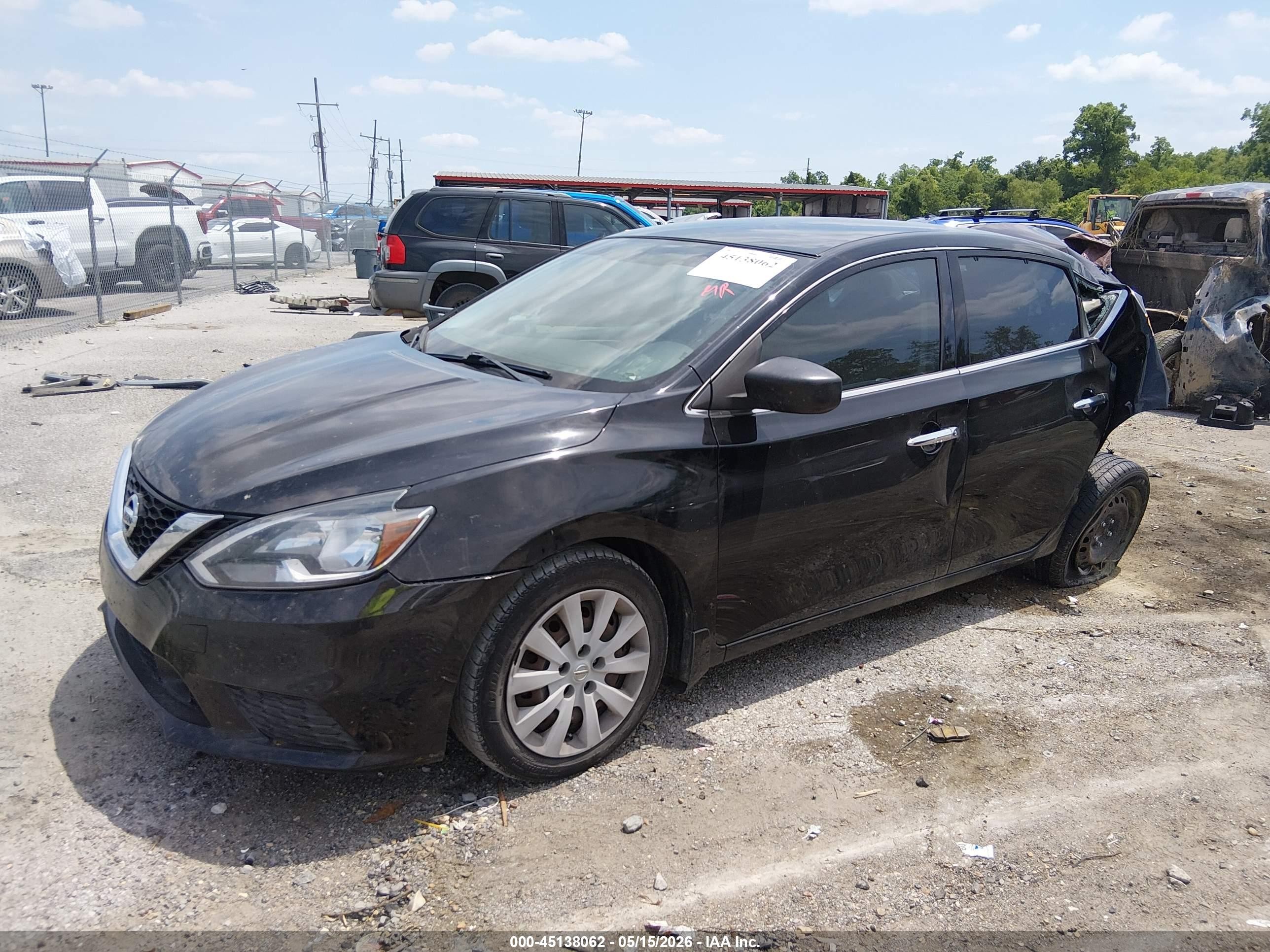 2019 Nissan Sentra S Black vin: 3N1AB7AP5KY303676