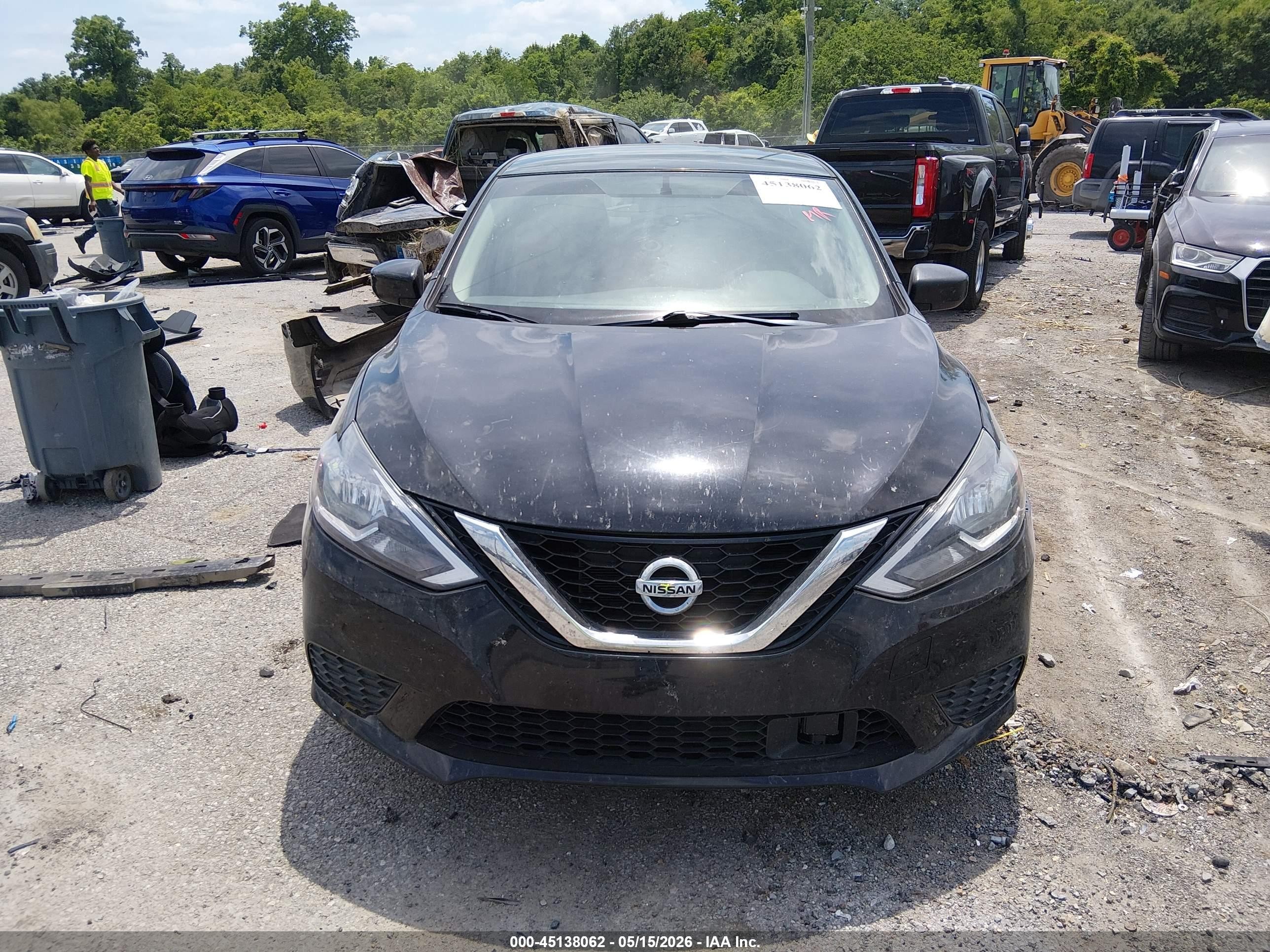 2019 Nissan Sentra S Black vin: 3N1AB7AP5KY303676