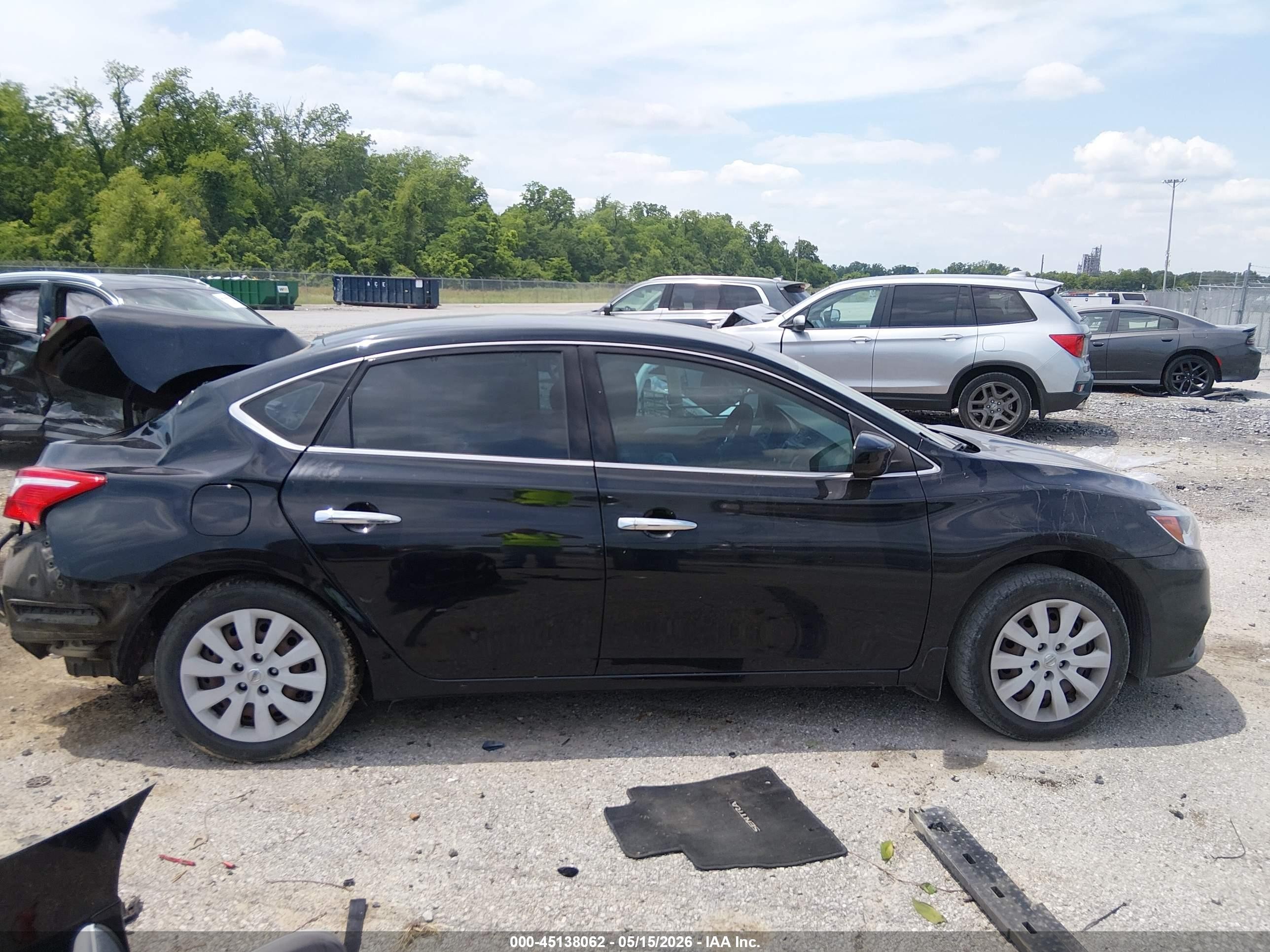 2019 Nissan Sentra S Black vin: 3N1AB7AP5KY303676