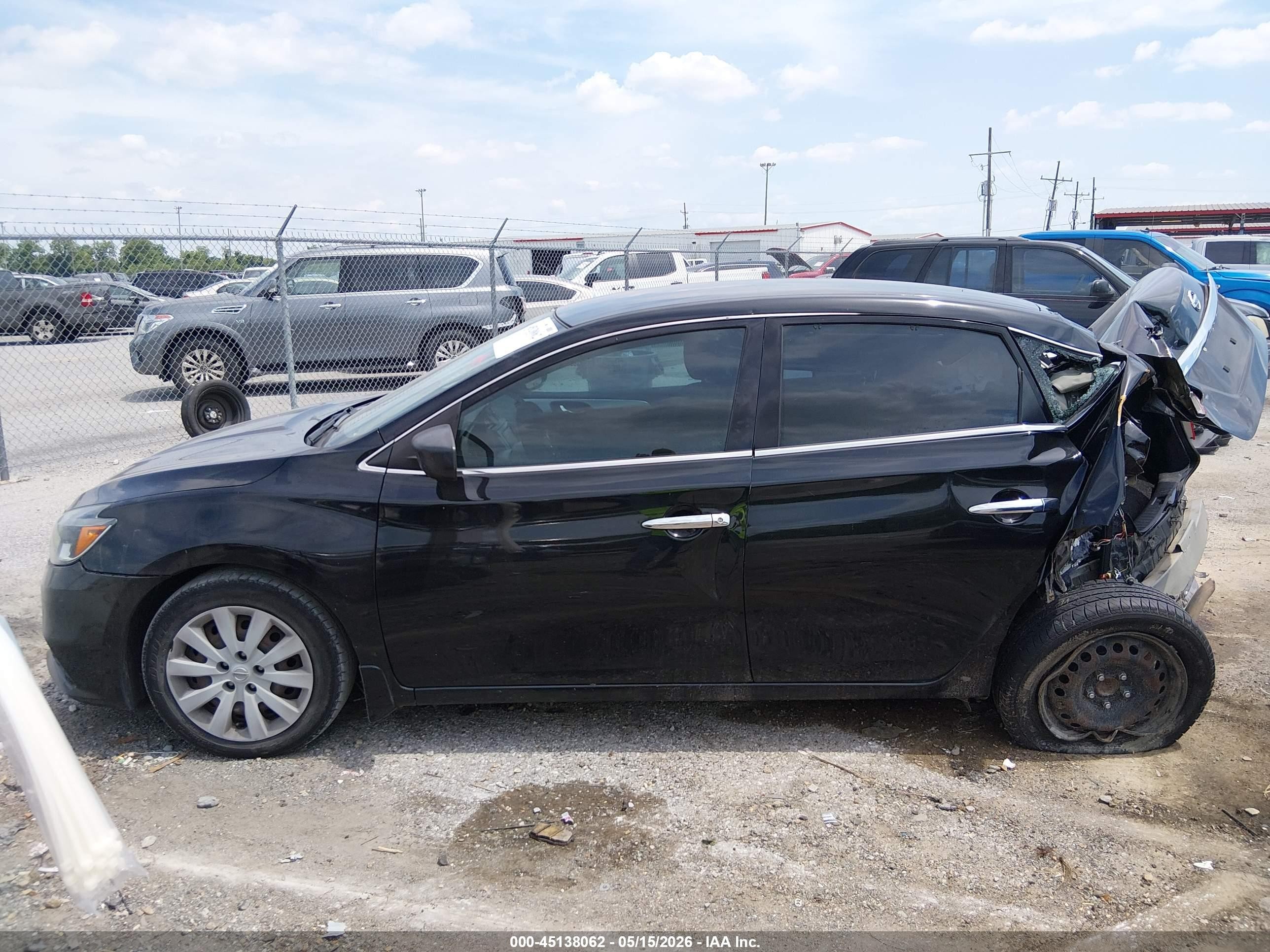 2019 Nissan Sentra S Black vin: 3N1AB7AP5KY303676