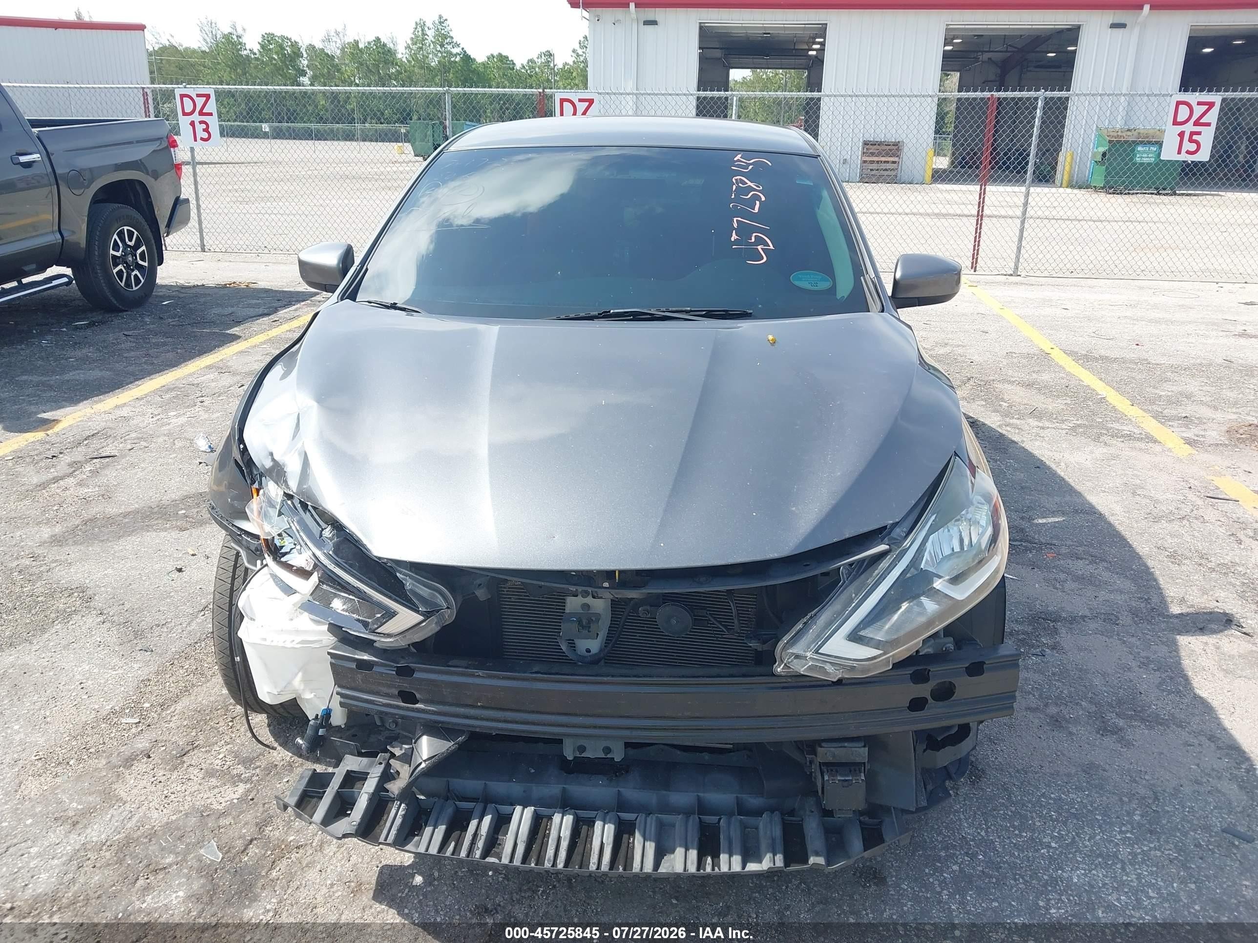 2019 Nissan Sentra S Gray vin: 3N1AB7AP5KY324558
