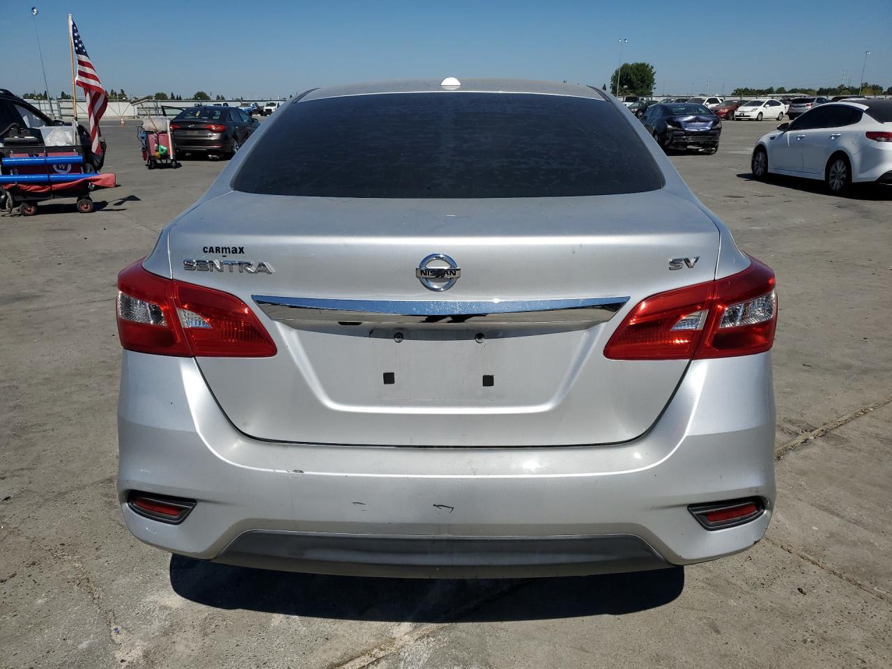 2019 Nissan Sentra Sv Серебряный vin: 3N1AB7AP5KY328321 Damage: Deck Lid, Multiple Scratches Heavy, 3