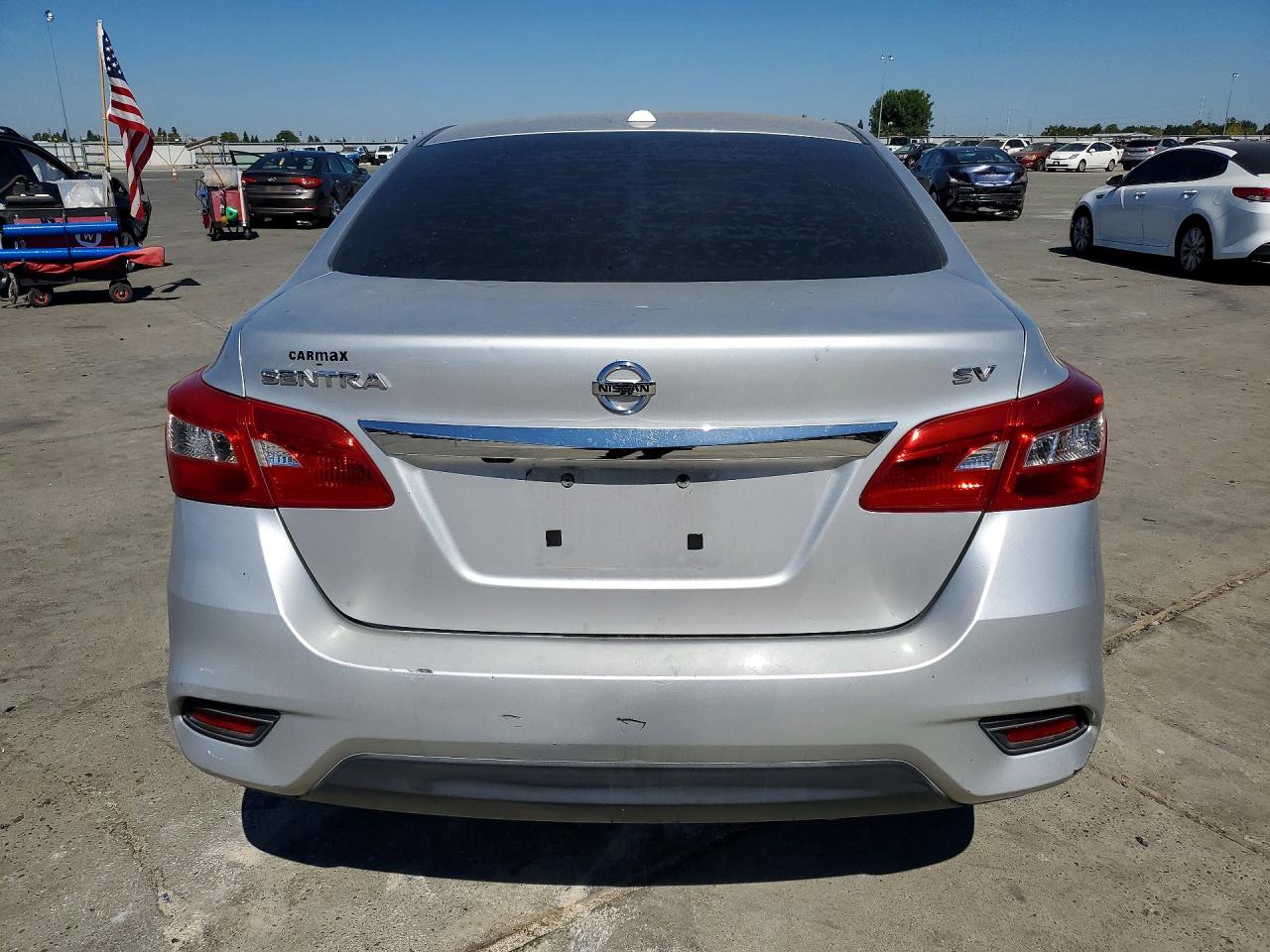 2019 Nissan Sentra Sv Серебряный vin: 3N1AB7AP5KY328321