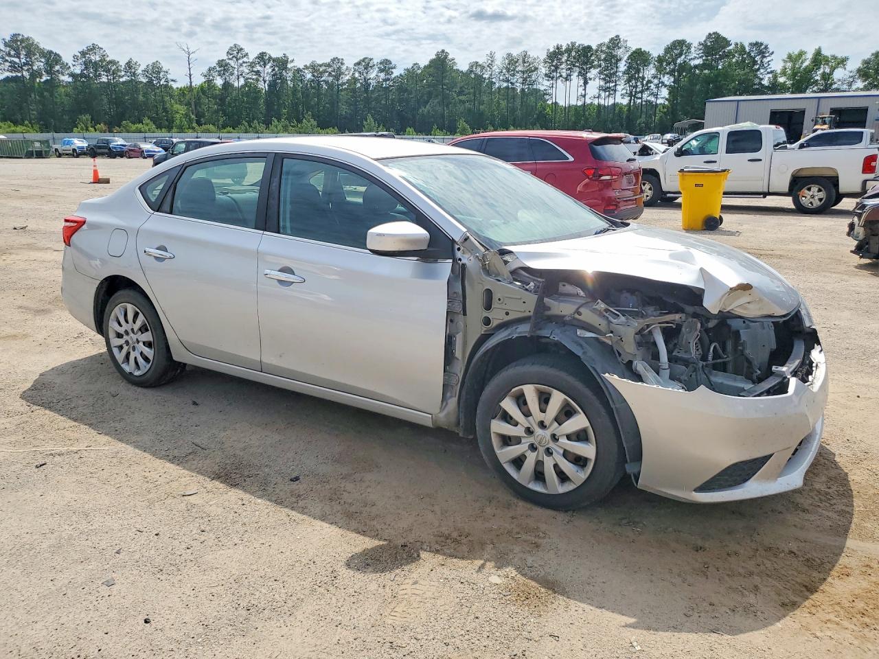 2019 Nissan Sentra S Silver vin: 3N1AB7AP5KY353879