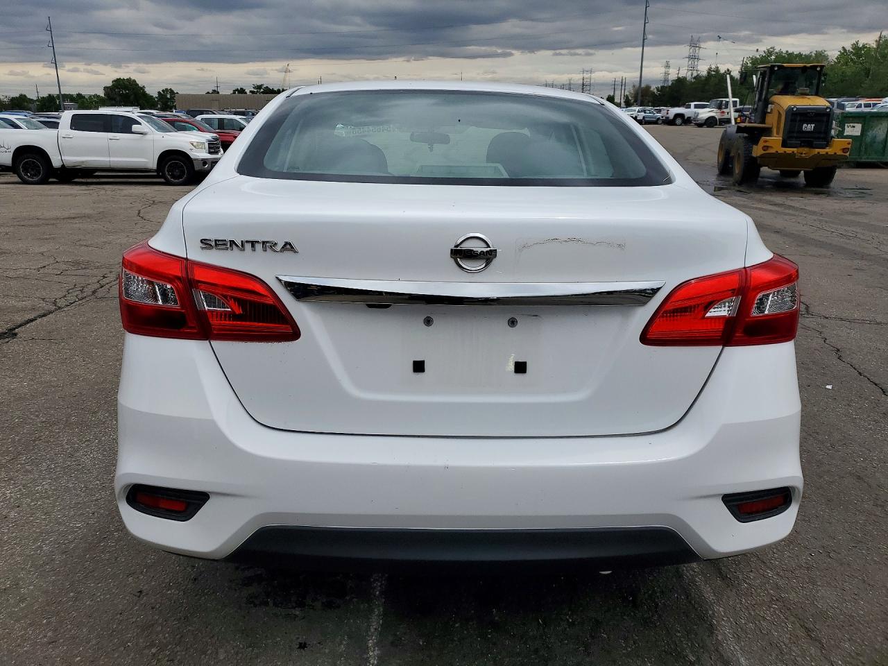 2019 Nissan Sentra S Белый vin: 3N1AB7AP5KY374649