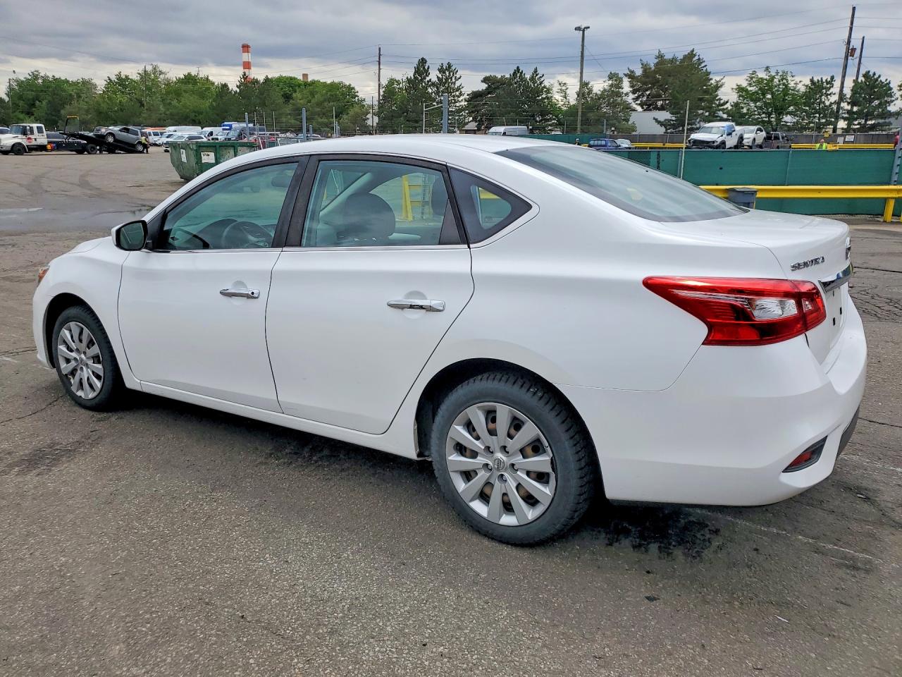 2019 Nissan Sentra S Белый vin: 3N1AB7AP5KY374649