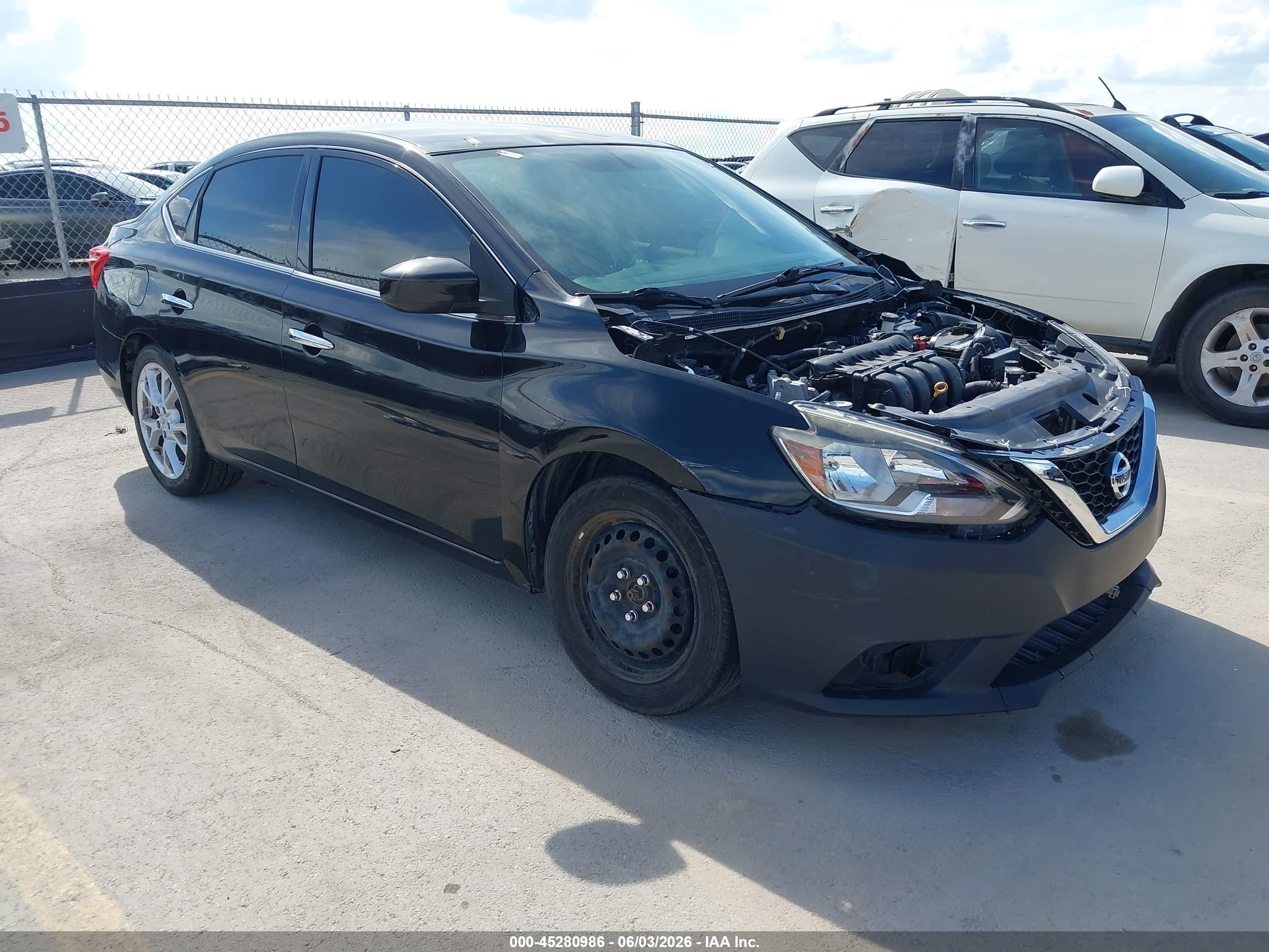 2019 Nissan Sentra S Black vin: 3N1AB7AP5KY377695