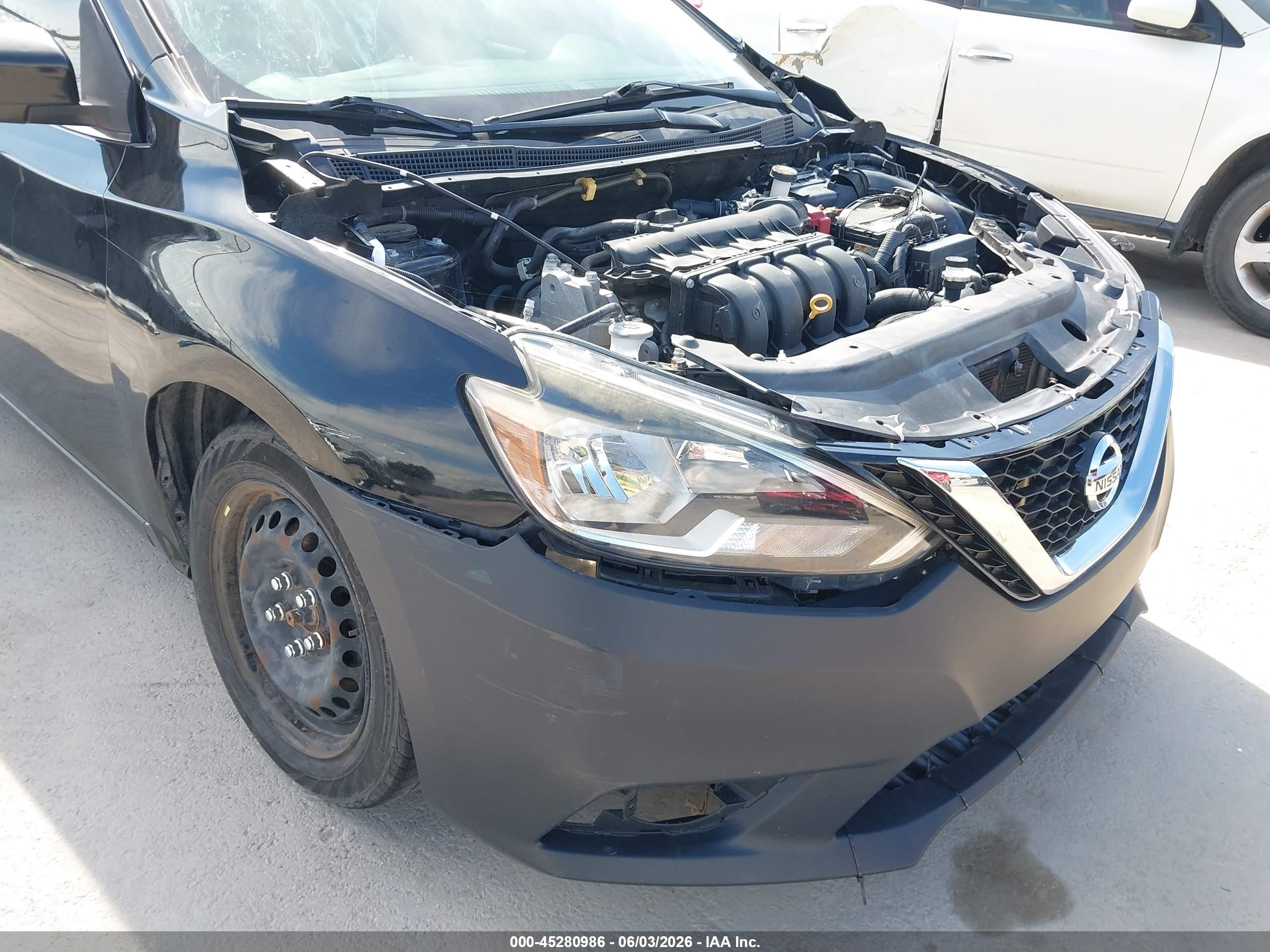 2019 Nissan Sentra S Black vin: 3N1AB7AP5KY377695