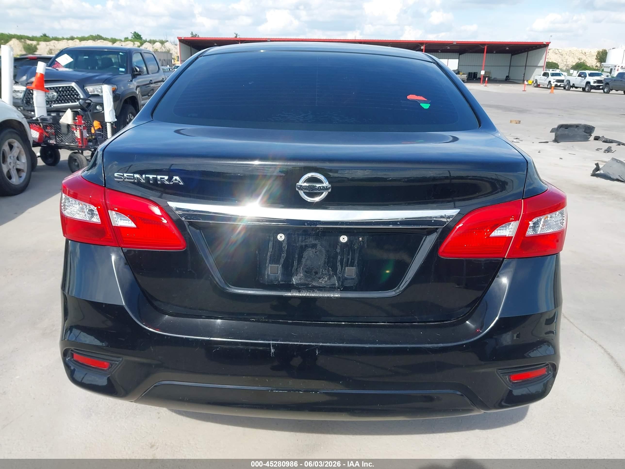 2019 Nissan Sentra S Black vin: 3N1AB7AP5KY377695