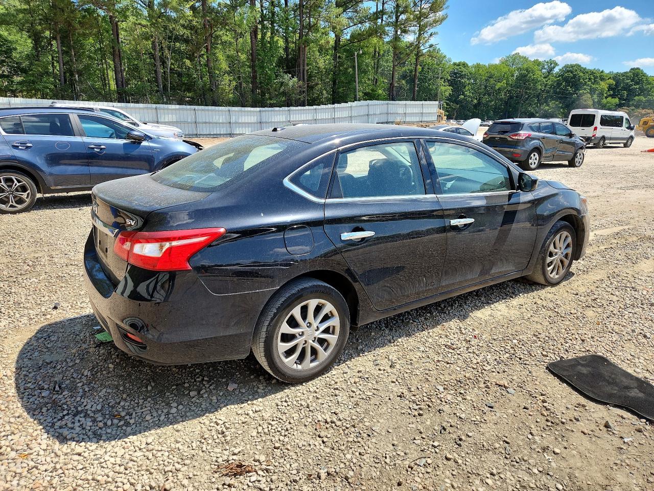 2019 Nissan Sentra Sv Черный vin: 3N1AB7AP5KY446322