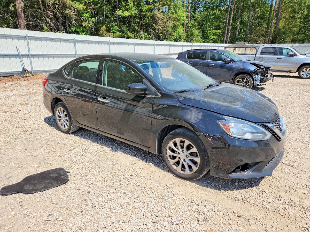2019 Nissan Sentra Sv Черный vin: 3N1AB7AP5KY446322