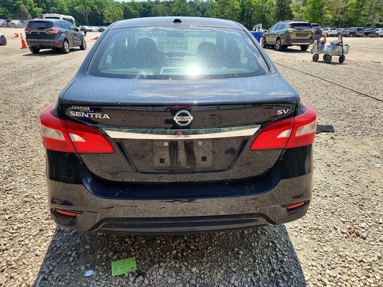 2019 Nissan Sentra Sv Черный vin: 3N1AB7AP5KY446322