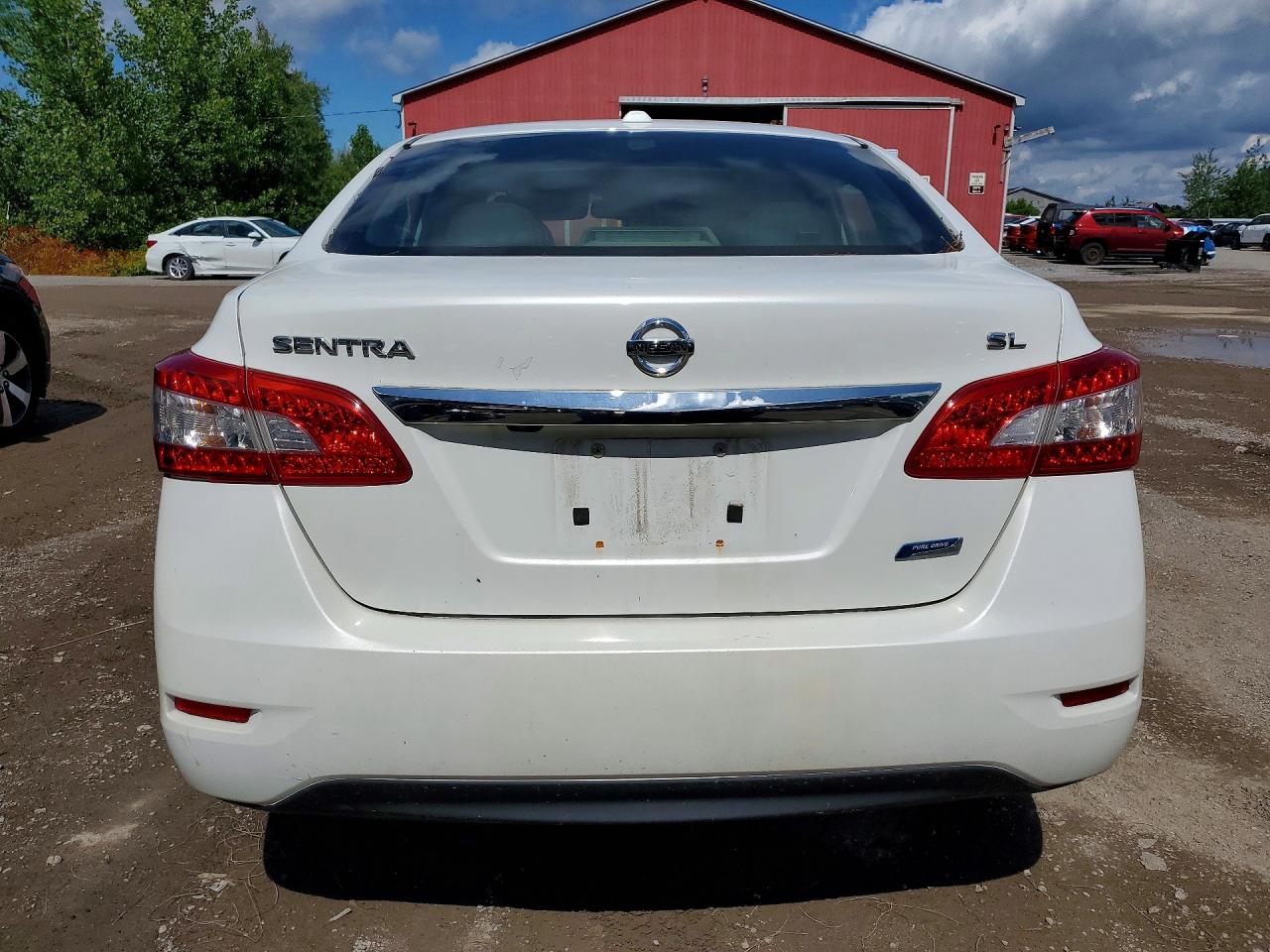 2013 Nissan Sentra S White vin: 3N1AB7AP6DL561916